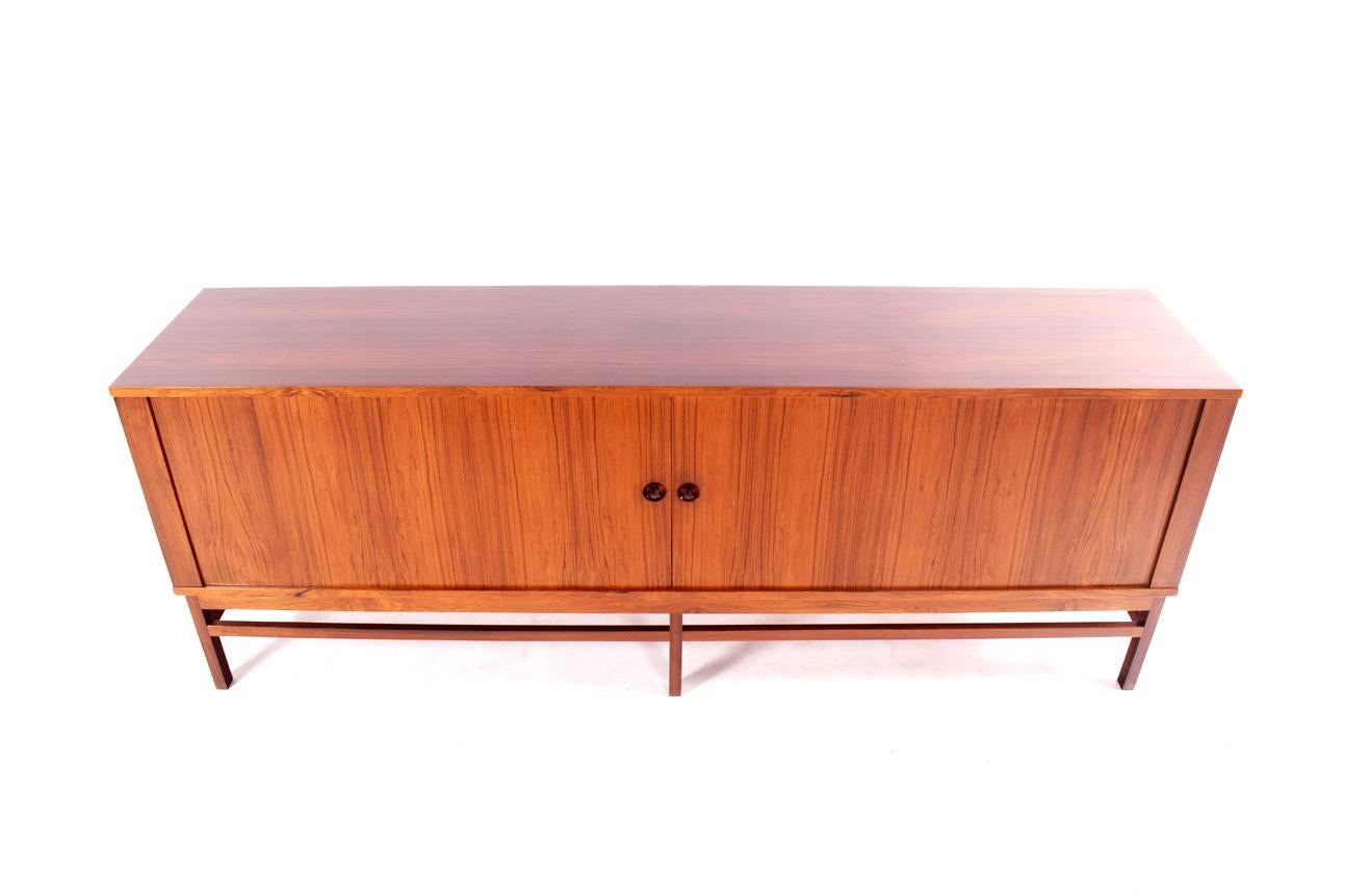 Mid-Century Modern Danish Rosewood Sideboard with Tambour Doors For Sale