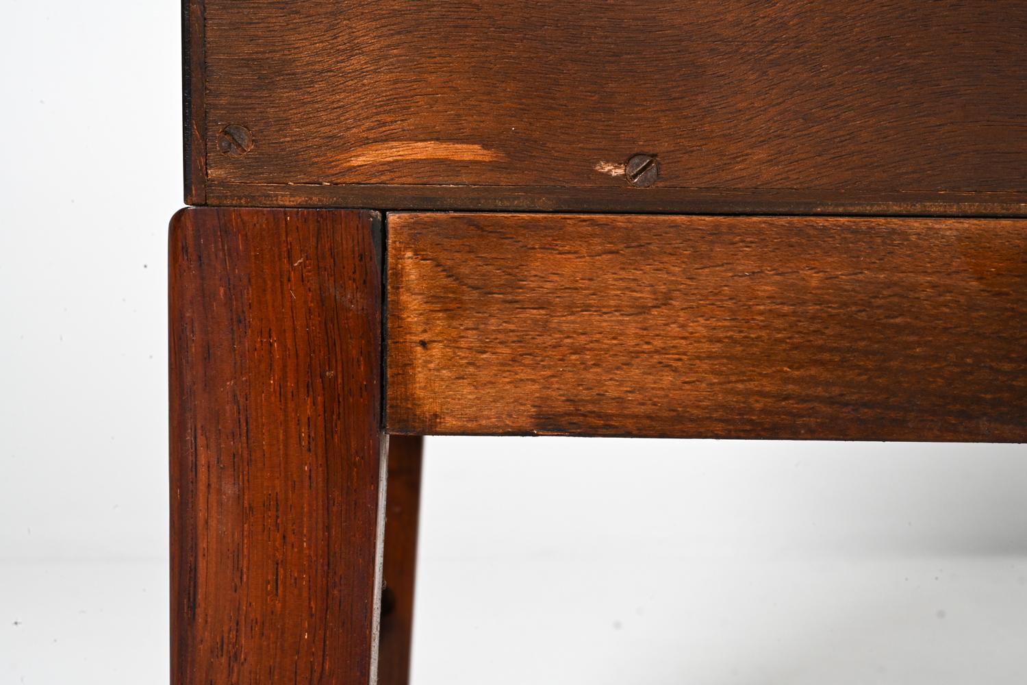 Danish Rosewood Sideboard with Tambour Doors, in the Manner of Ole Wanscher For Sale 9