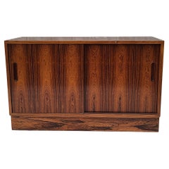 Danish Rosewood Sliding Door Cabinet