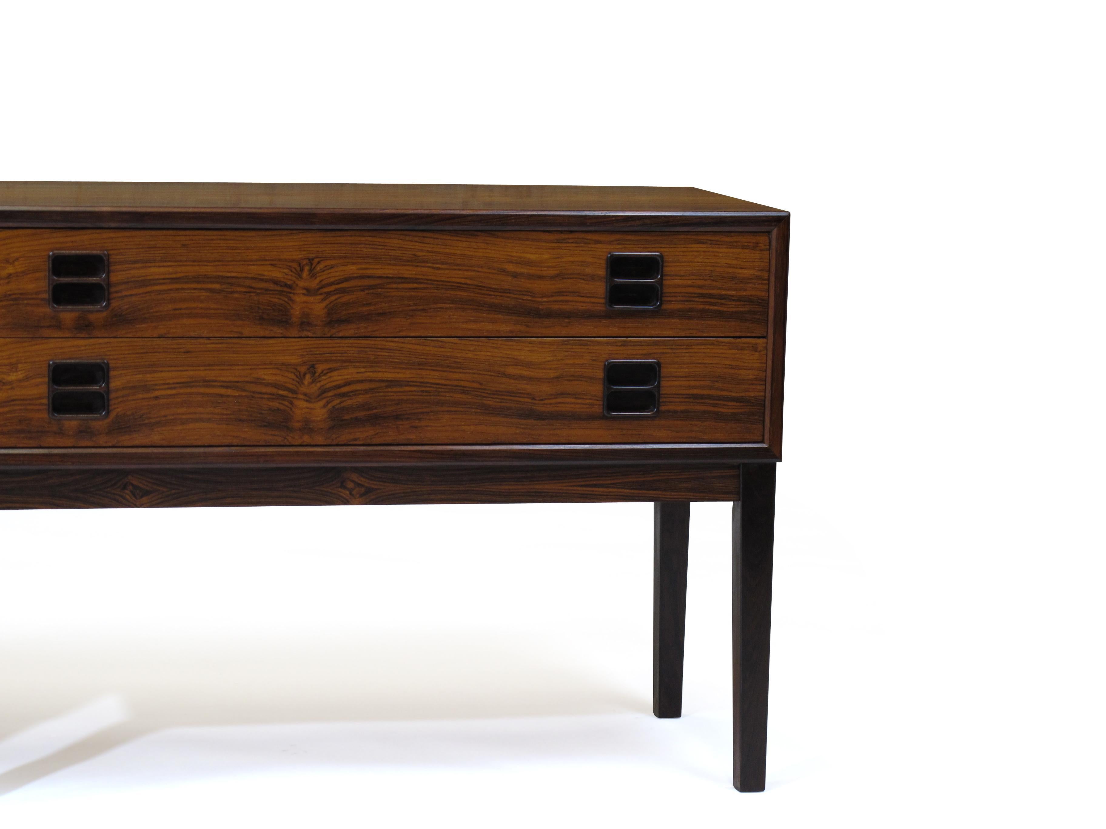 Danish Rosewood Small Cabinets Nightstands In Excellent Condition In Oakland, CA
