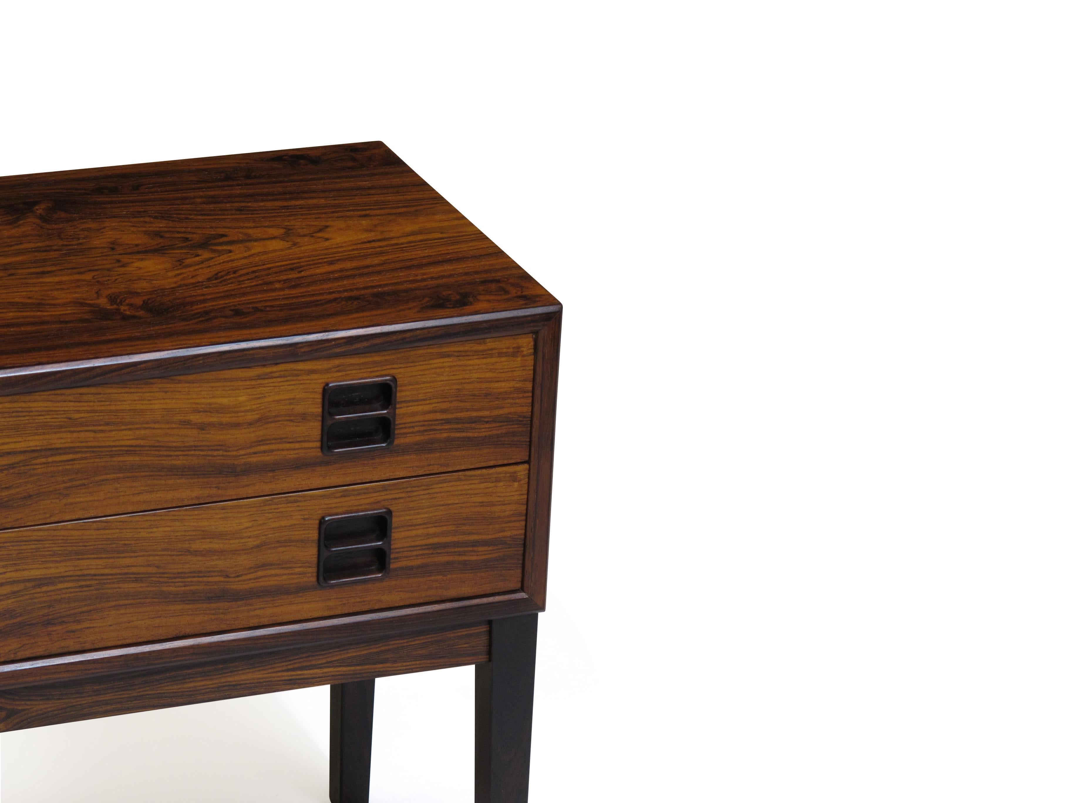 20th Century Danish Rosewood Small Cabinets Nightstands