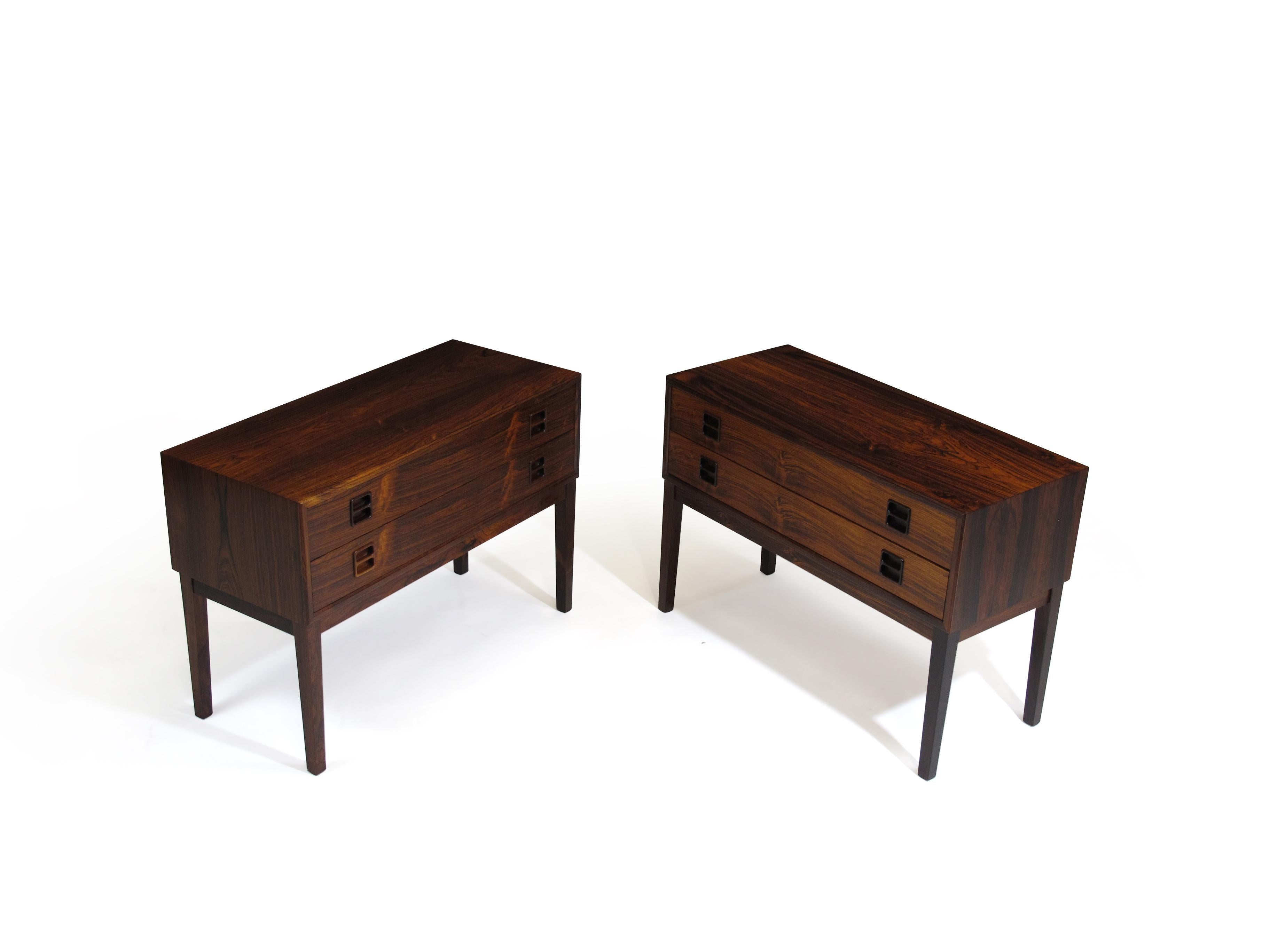 Danish Rosewood Small Cabinets Nightstands 1