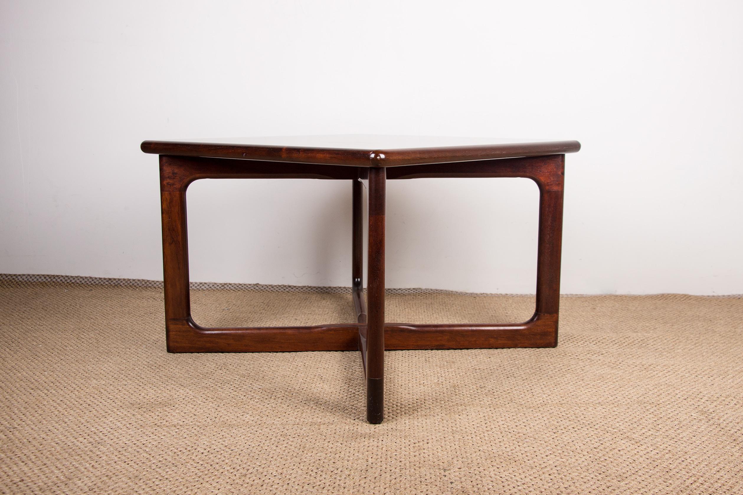 Danish Rosewood Squared Coffee Table from Dyrlund, 1970 6