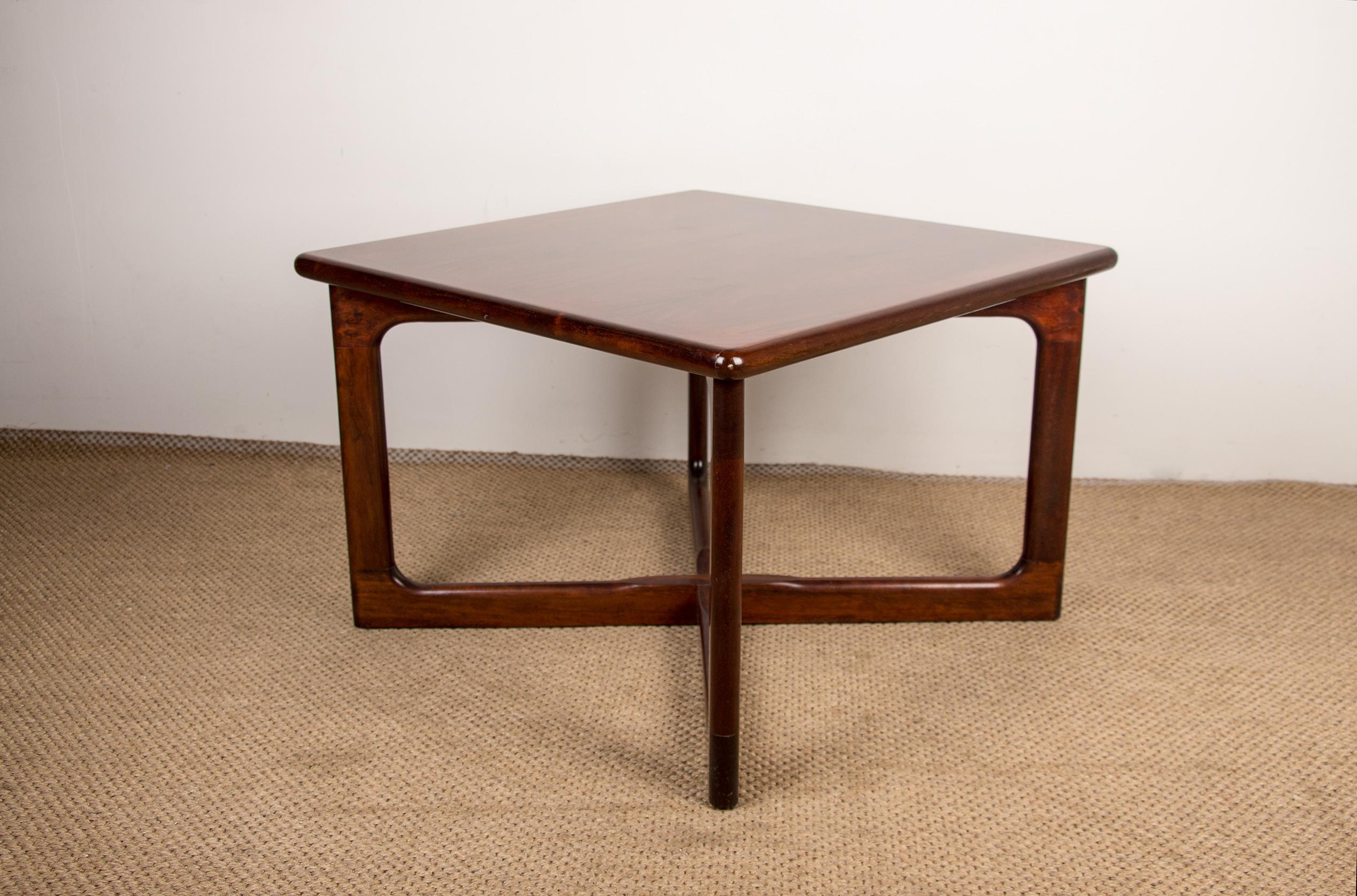 Danish Rosewood Squared Coffee Table from Dyrlund, 1970 7