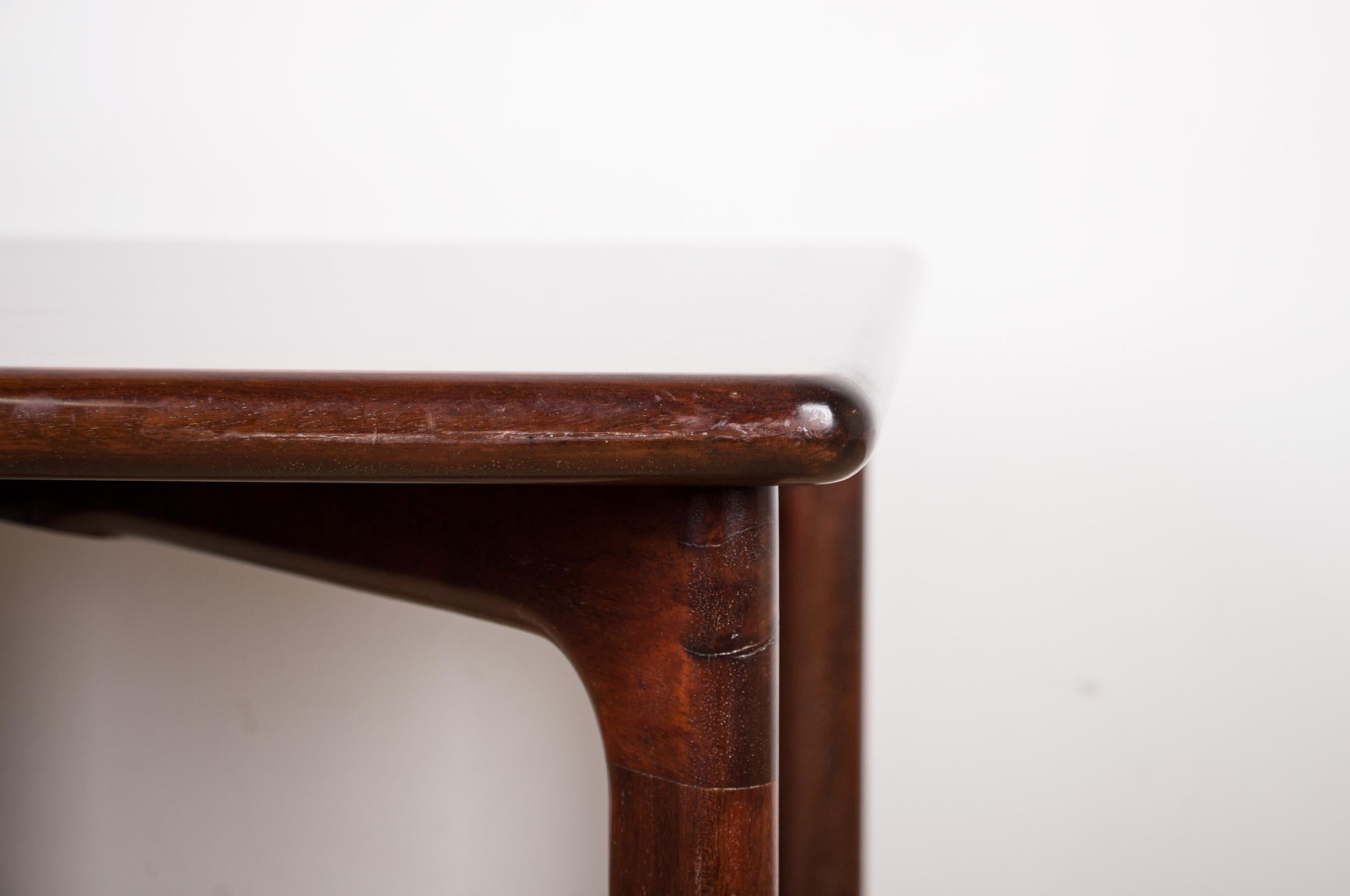 Late 20th Century Danish Rosewood Squared Coffee Table from Dyrlund, 1970