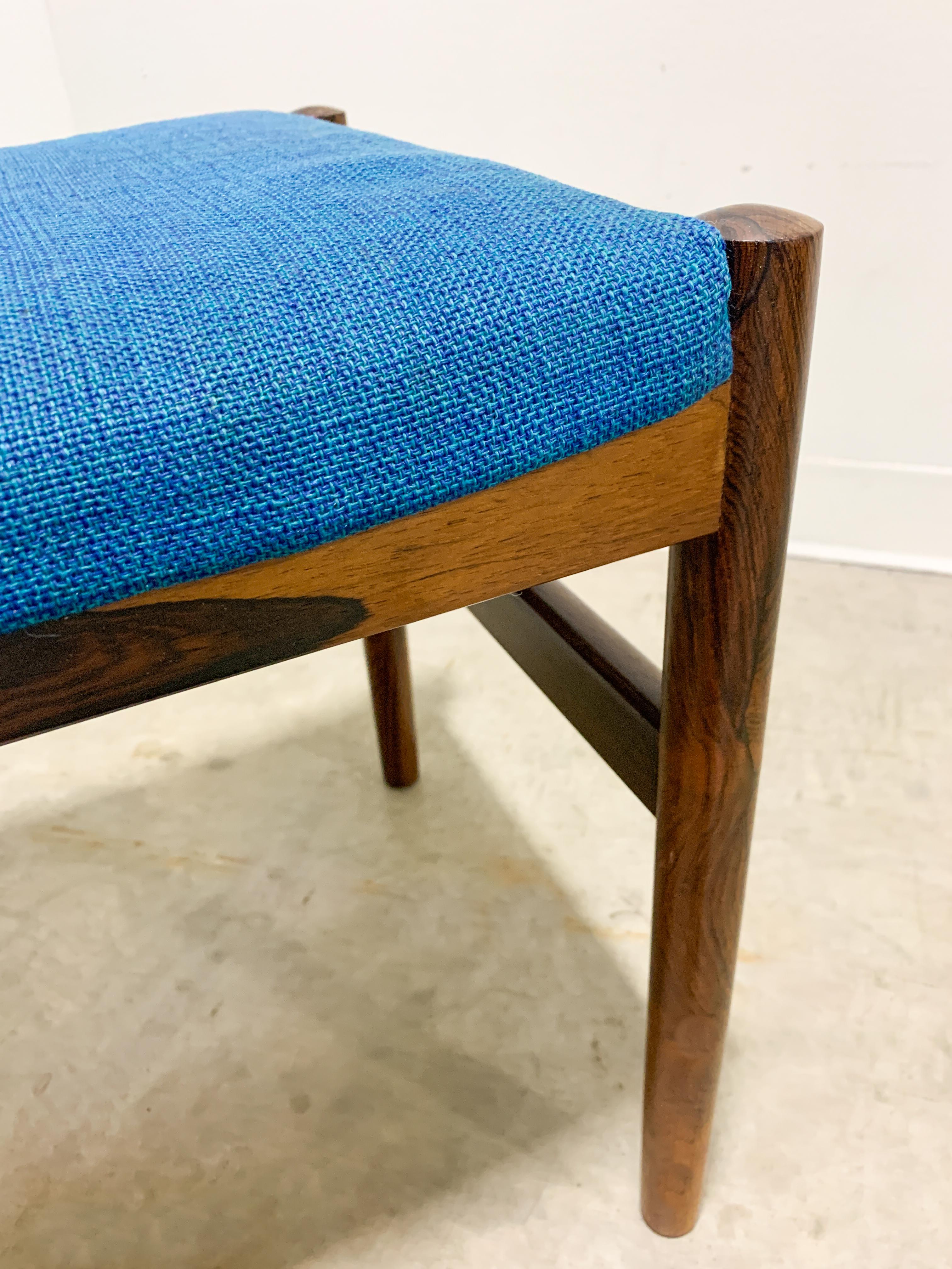 Wool Danish Rosewood Stool by Spottrup