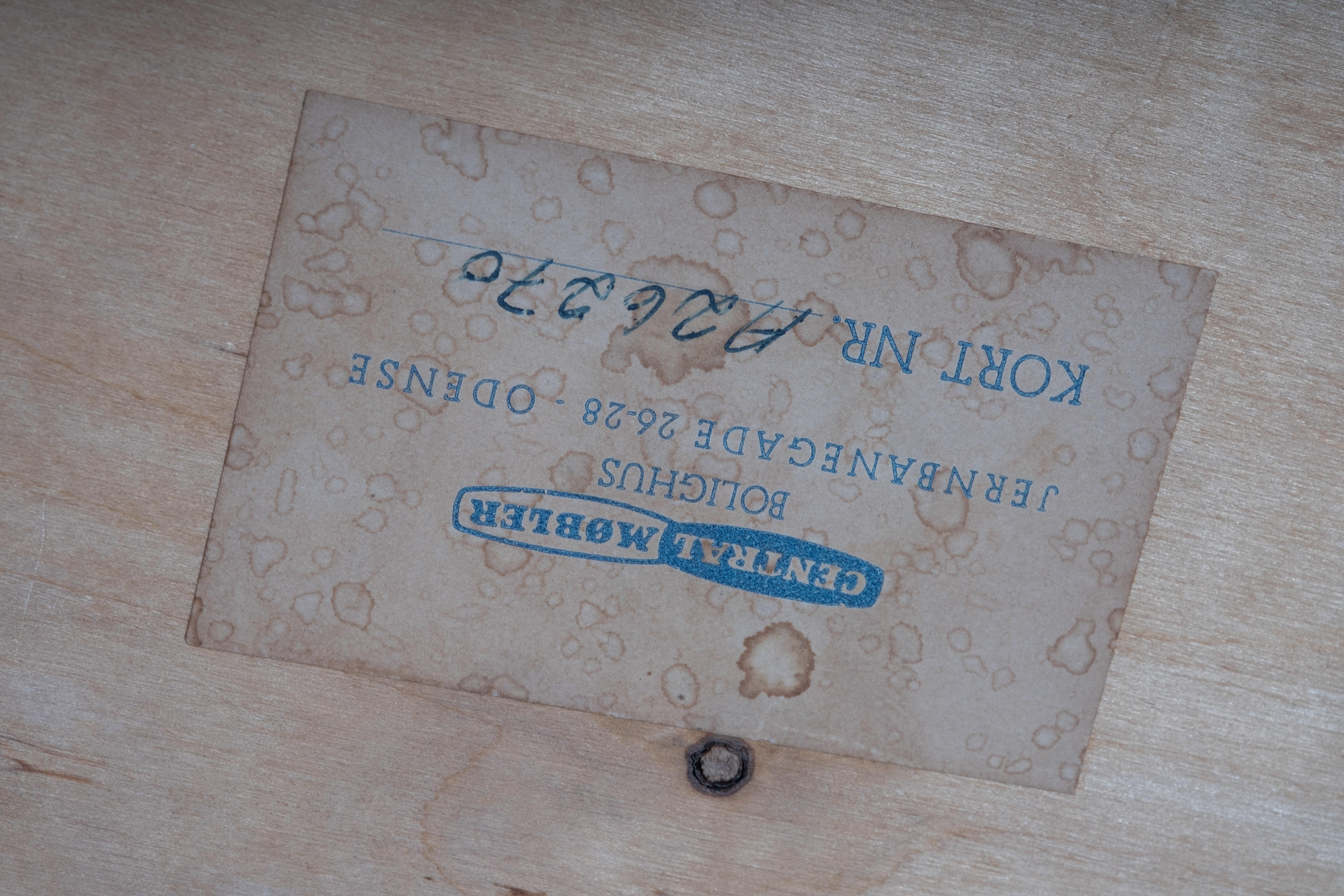 Danish Rosewood Stool with Black Leather Seat, 1960s For Sale 3