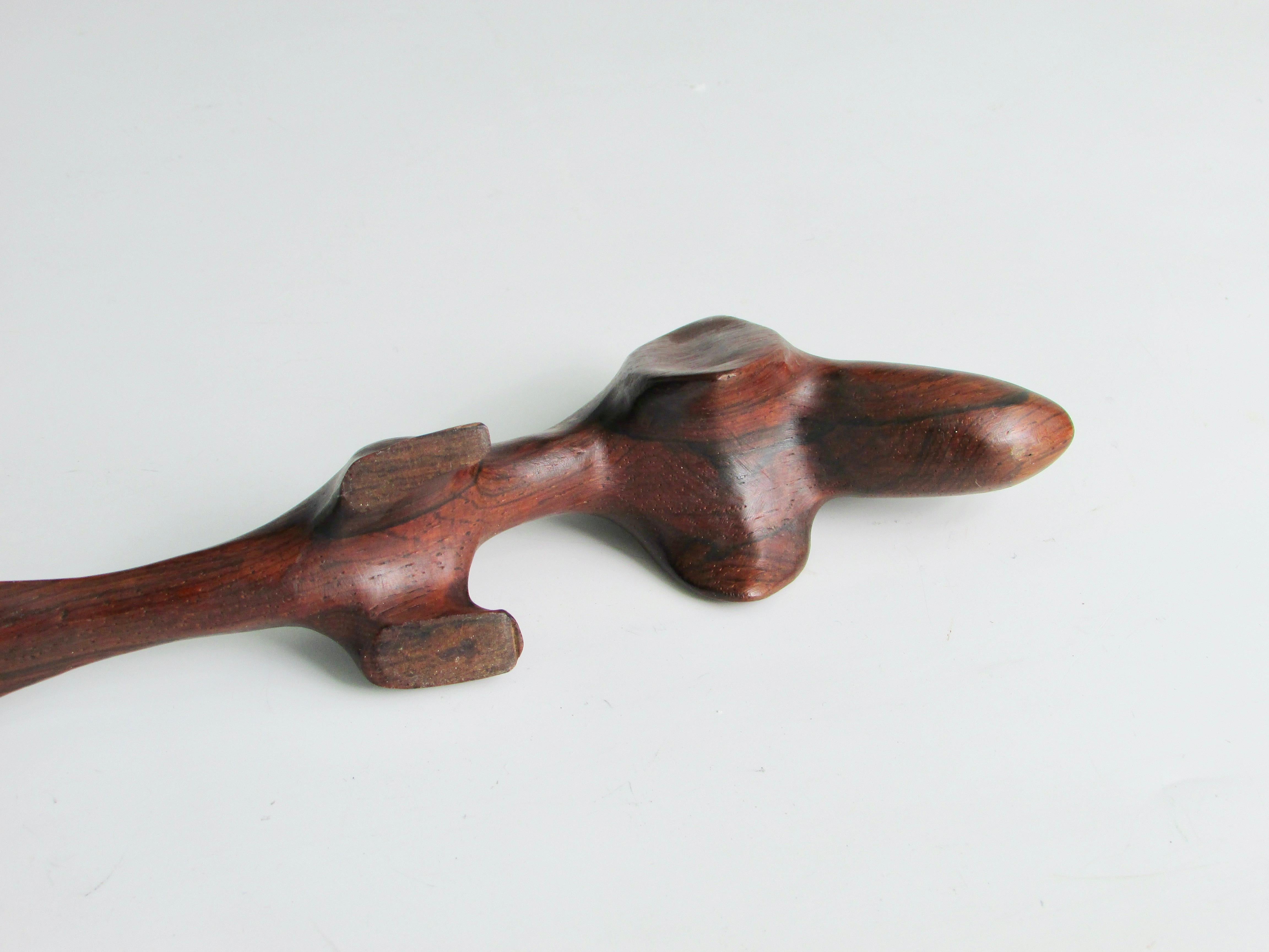 Wood Danish Rosewood stylized Dachshund letter opener