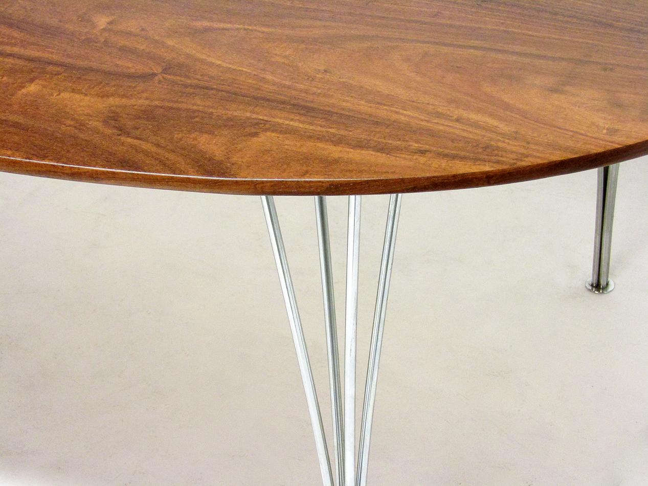 Danish Rosewood Super Ellipse Table by Piet Hein for Fritz Hansen 8