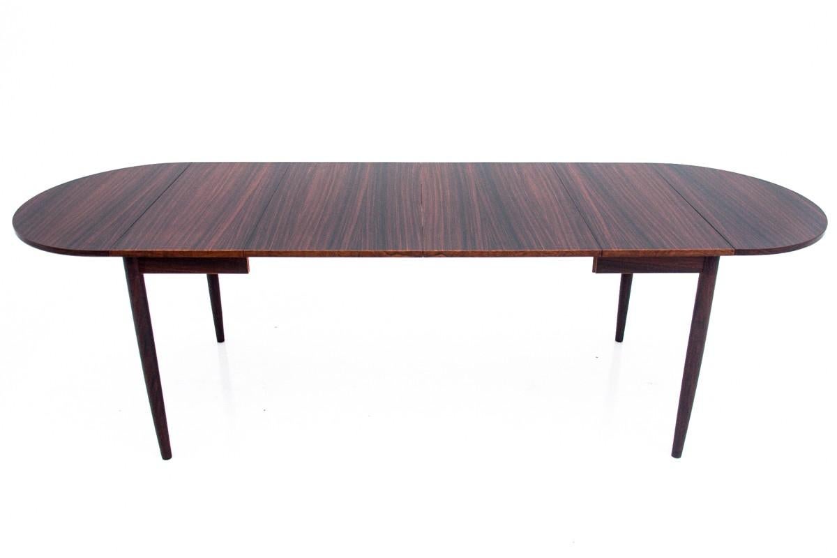 Danish Rosewood Table, 1960s, Renovated In Good Condition For Sale In Chorzów, PL