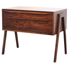 Mesa danesa de palisandro atribuida a Erling Torvits, Nido de costura, años 60 Dinamarca