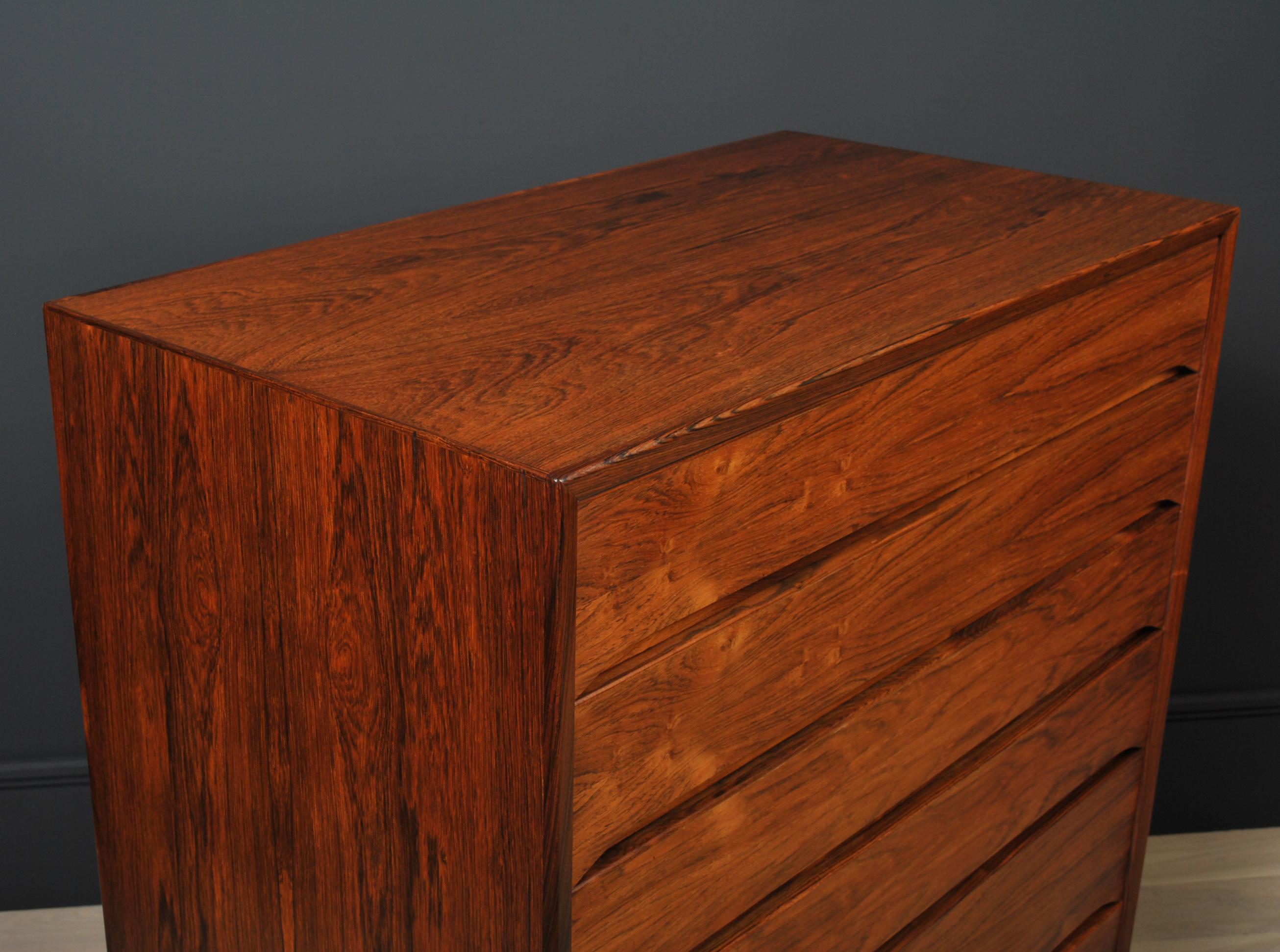 Walnut Danish Chest Of Drawers, Svend Langkilde