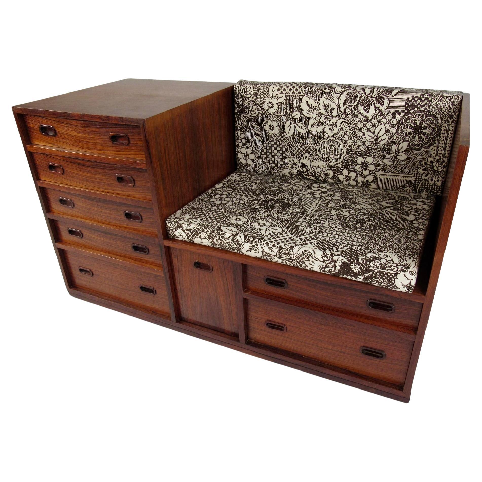 Mesa de teléfono danesa de palisandro