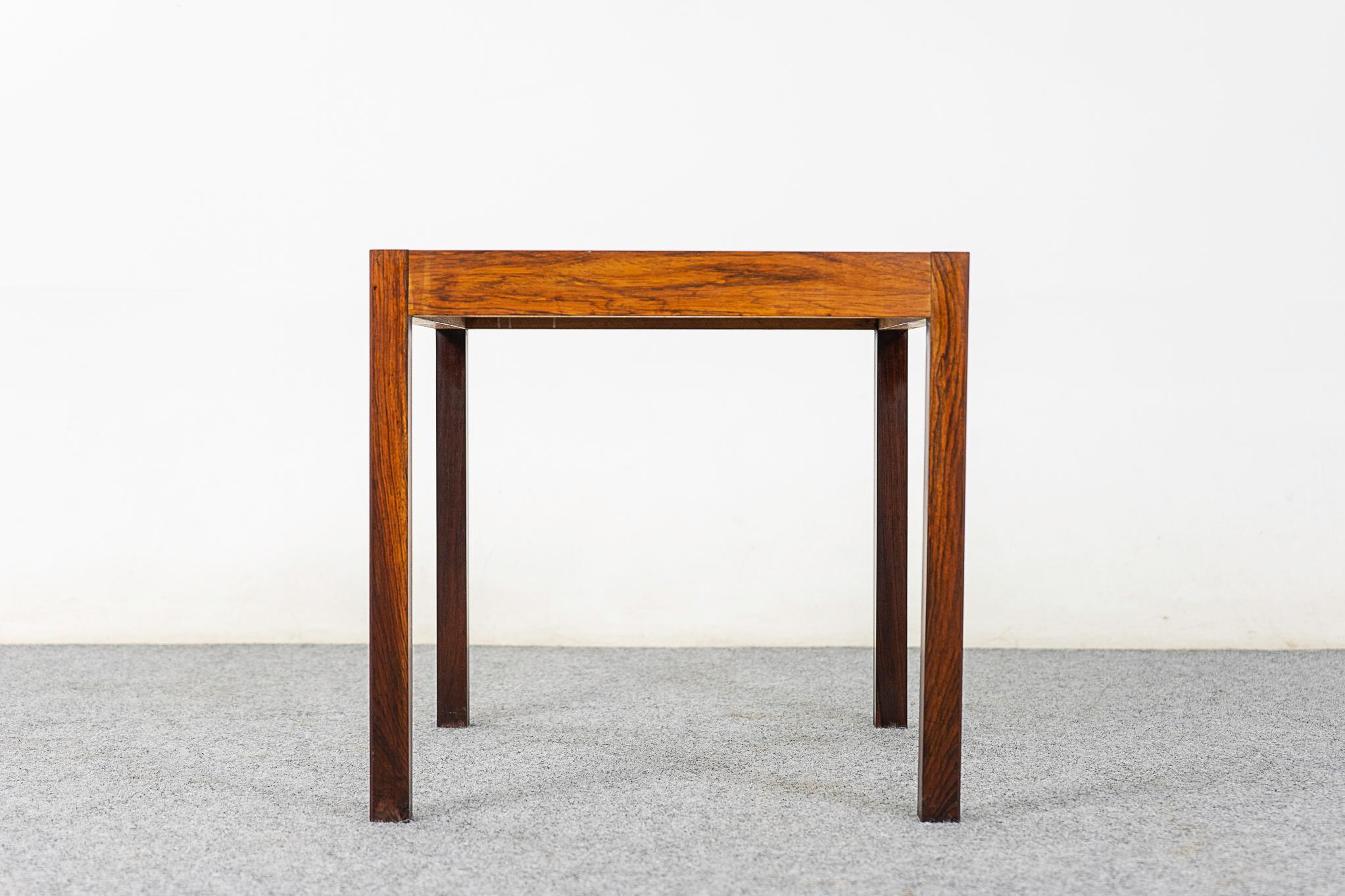 Danish Rosewood & Tile Side Table 1