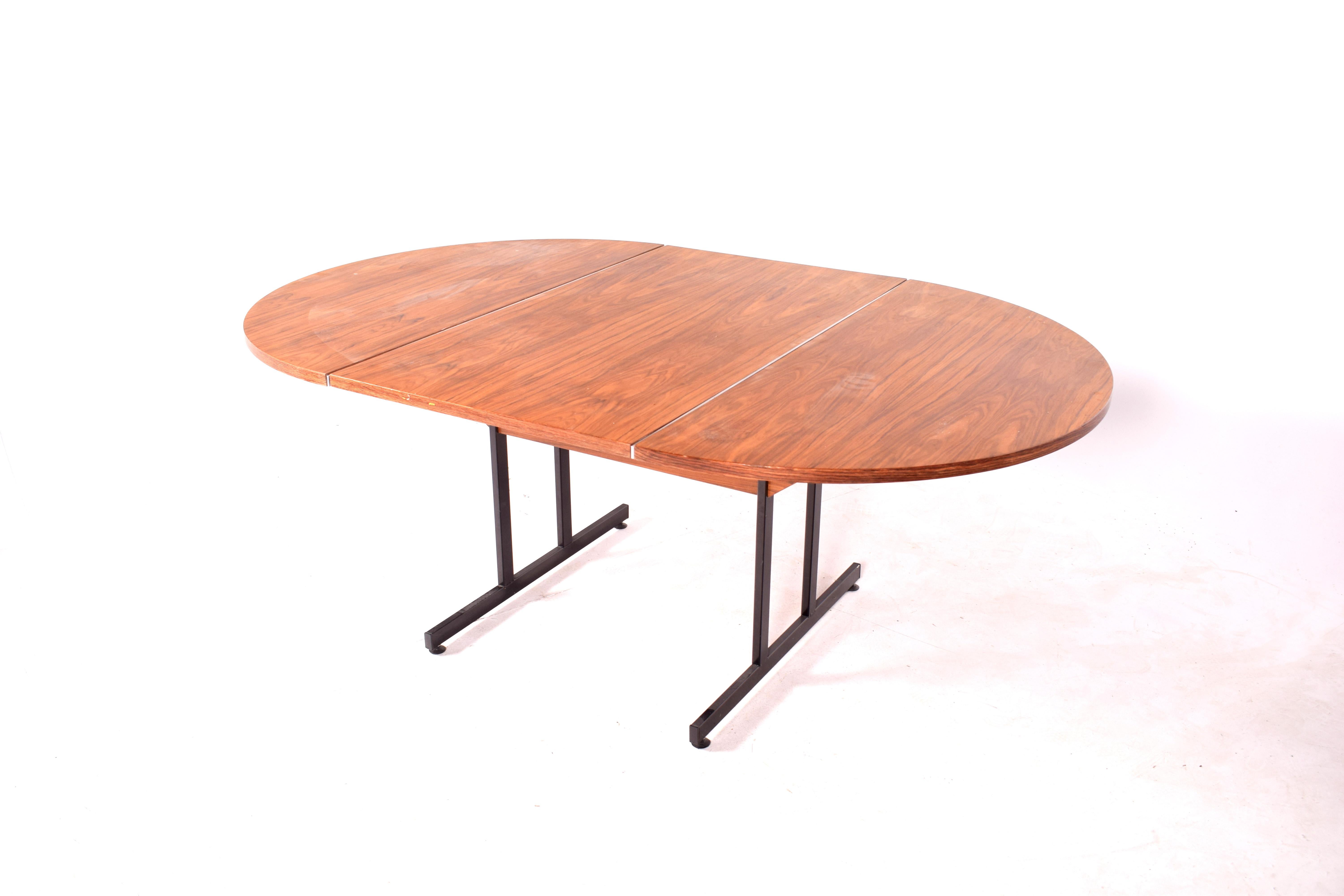 Mid-Century Modern Danish Rosewood Veneer Work or Dining Table For Sale