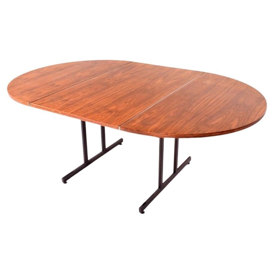 Table de travail ou table à manger danoise en placage de bois de rose en vente