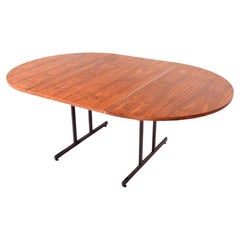 Table de travail ou table à manger danoise en placage de bois de rose