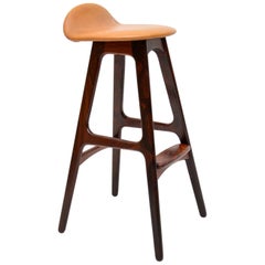 Danish Vintage Bar Stool by Erik Buch