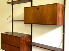 Mid century Danish rosewood wall unit by Hansen & Guldborg