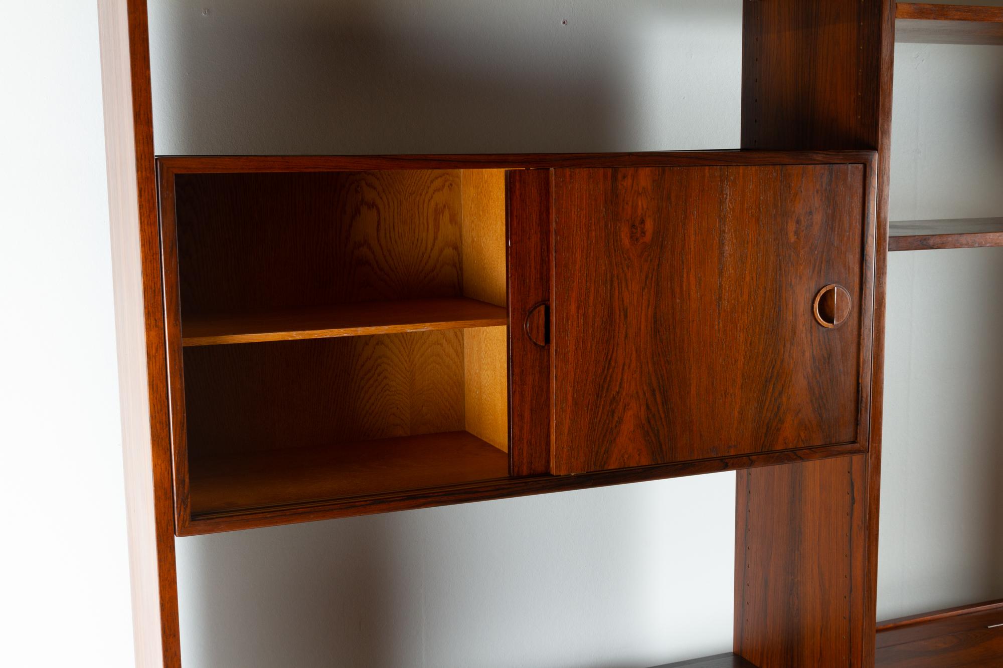 Danish Rosewood Wall Unit by HG Furniture 1960s 6