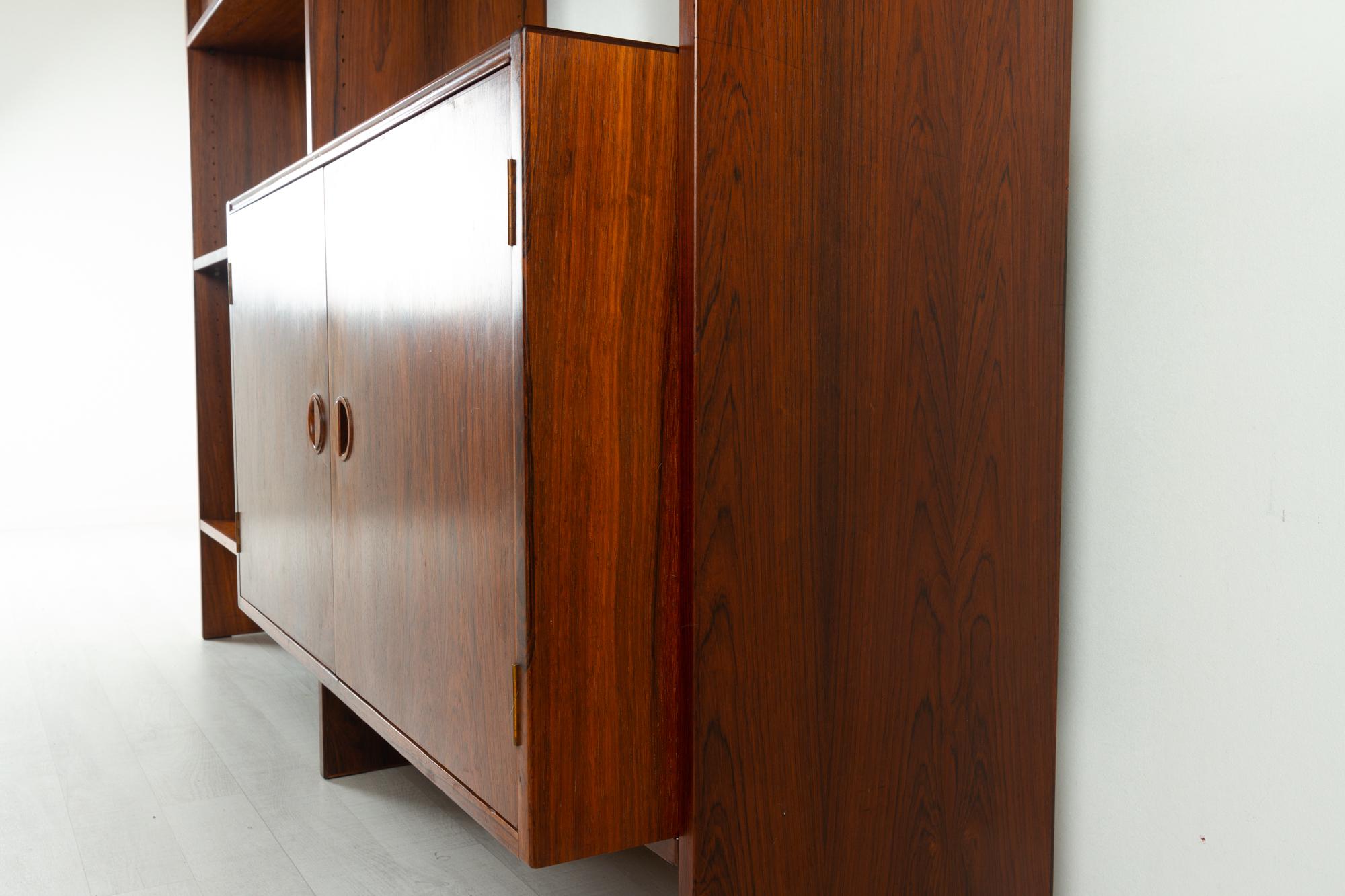 Danish Rosewood Wall Unit by HG Furniture 1960s 8