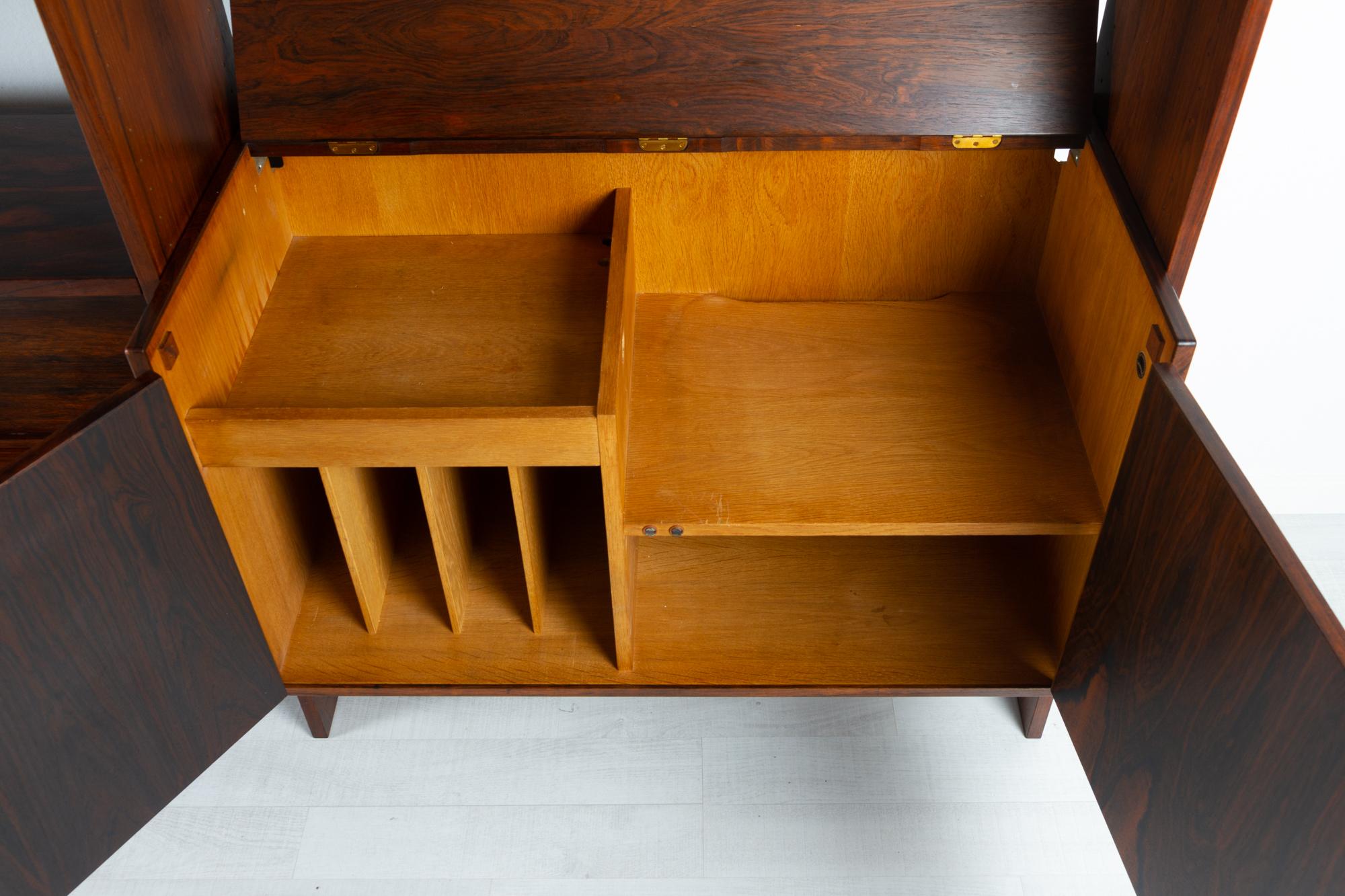 Danish Rosewood Wall Unit by HG Furniture 1960s 10