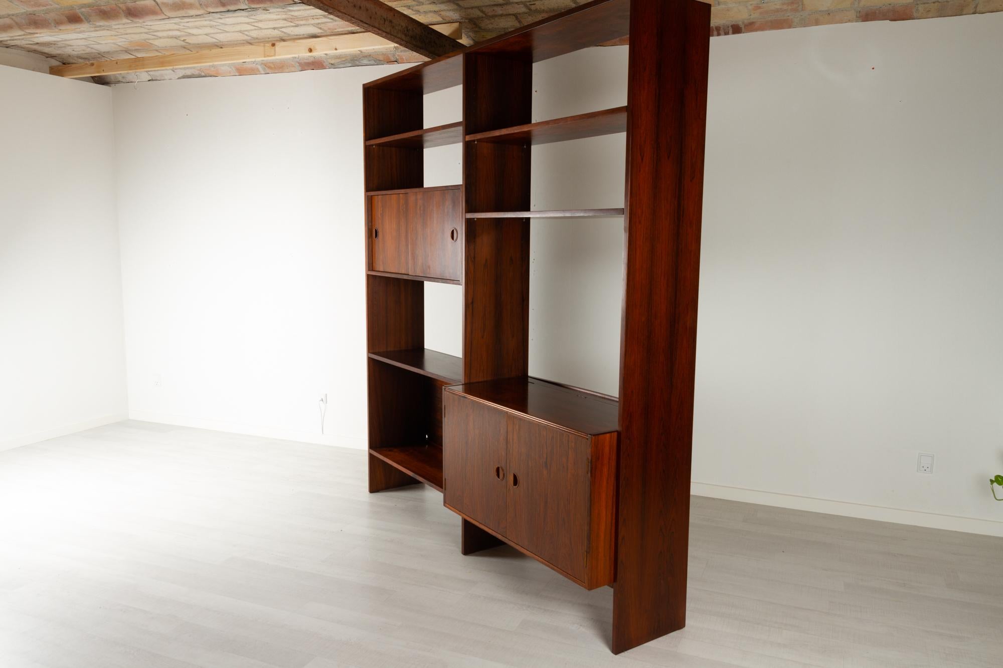 Danish Rosewood Wall Unit by HG Furniture 1960s 3