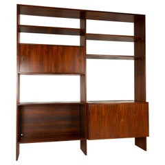 Unité murale danoise en bois de rose par HG Furniture, années 1960