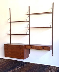 Mid century Danish rosewood wall unit with drawers & desk by Hansen & Guldborg