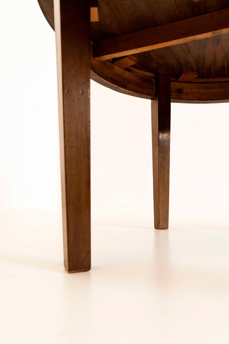 Danish Round Coffee Table in Mahogany, 1960s For Sale at 1stDibs