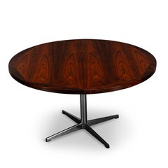 Danish Round Midcentury Coffee Table in Rosewood, 1960s