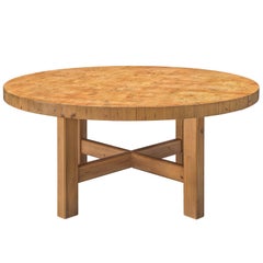 Dänischer runder Kieferntisch