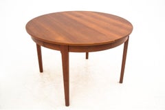 Danish Round Teak Folding Dining Table, After renovation