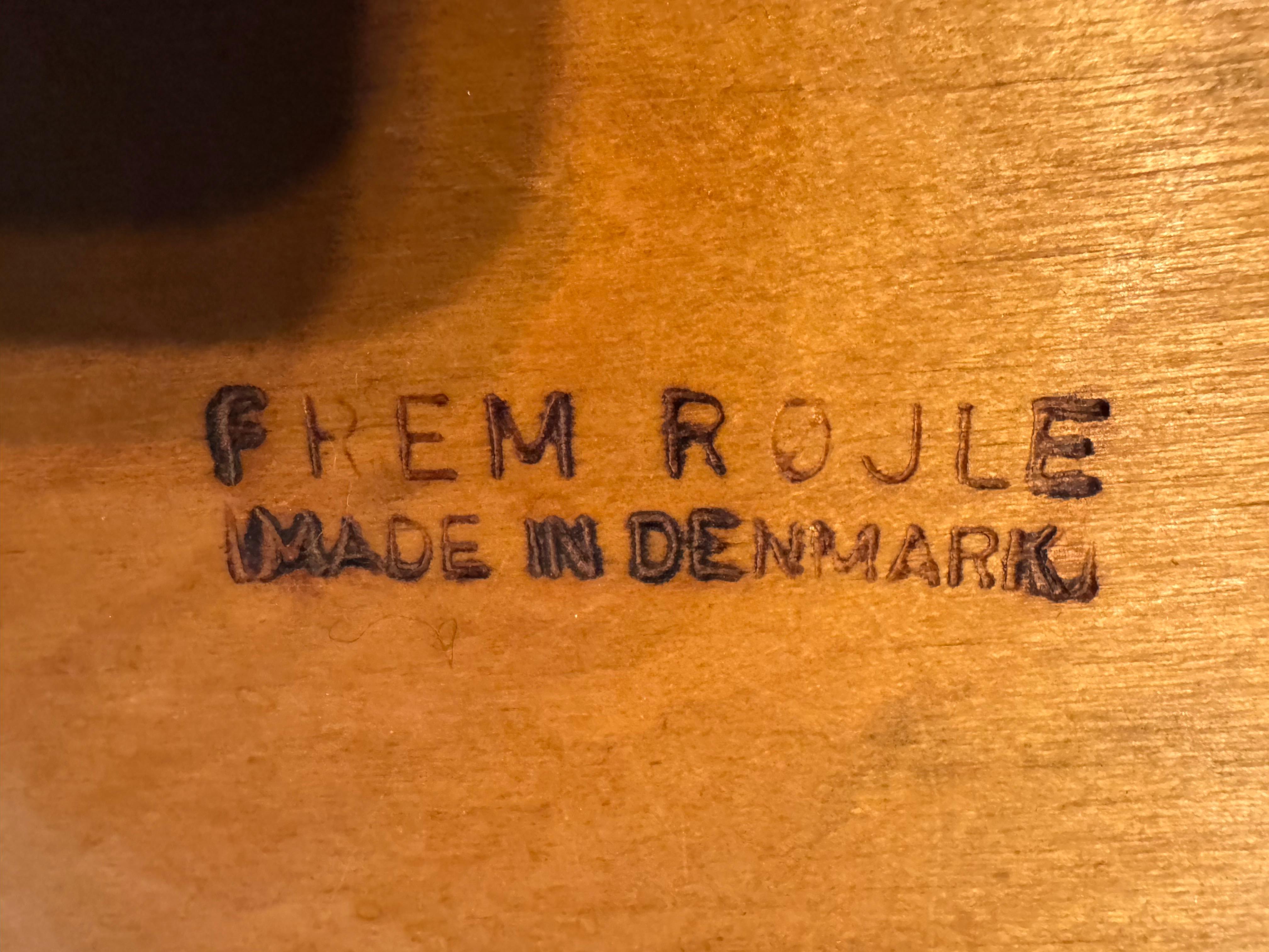 Ensemble de salle à manger danois rondette à feuilles de papillon par Hans Olsen / Frem Rojle en vente 6