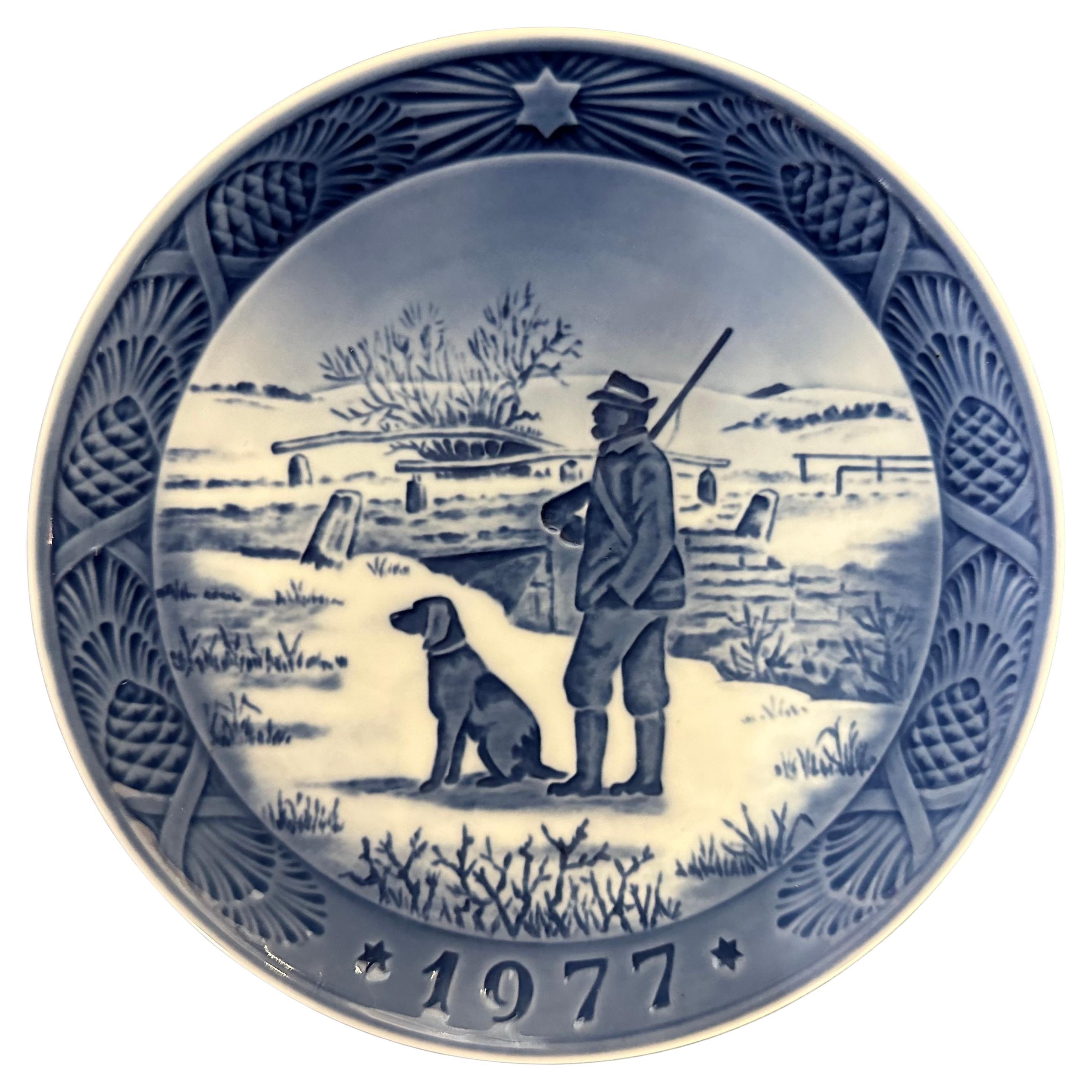 Danish Royal Copenhagen Christmas Plate 1977 - Immervad Bridge by Kai Lange