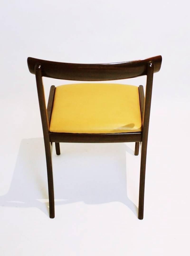 Danish Rungstedlund Chairs in Mahogany and Leather by Ole Wanscher 2