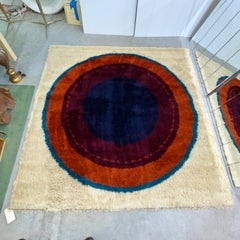 Danish Rya Bulls-Eye Rug by Hojer Eksport Eilton