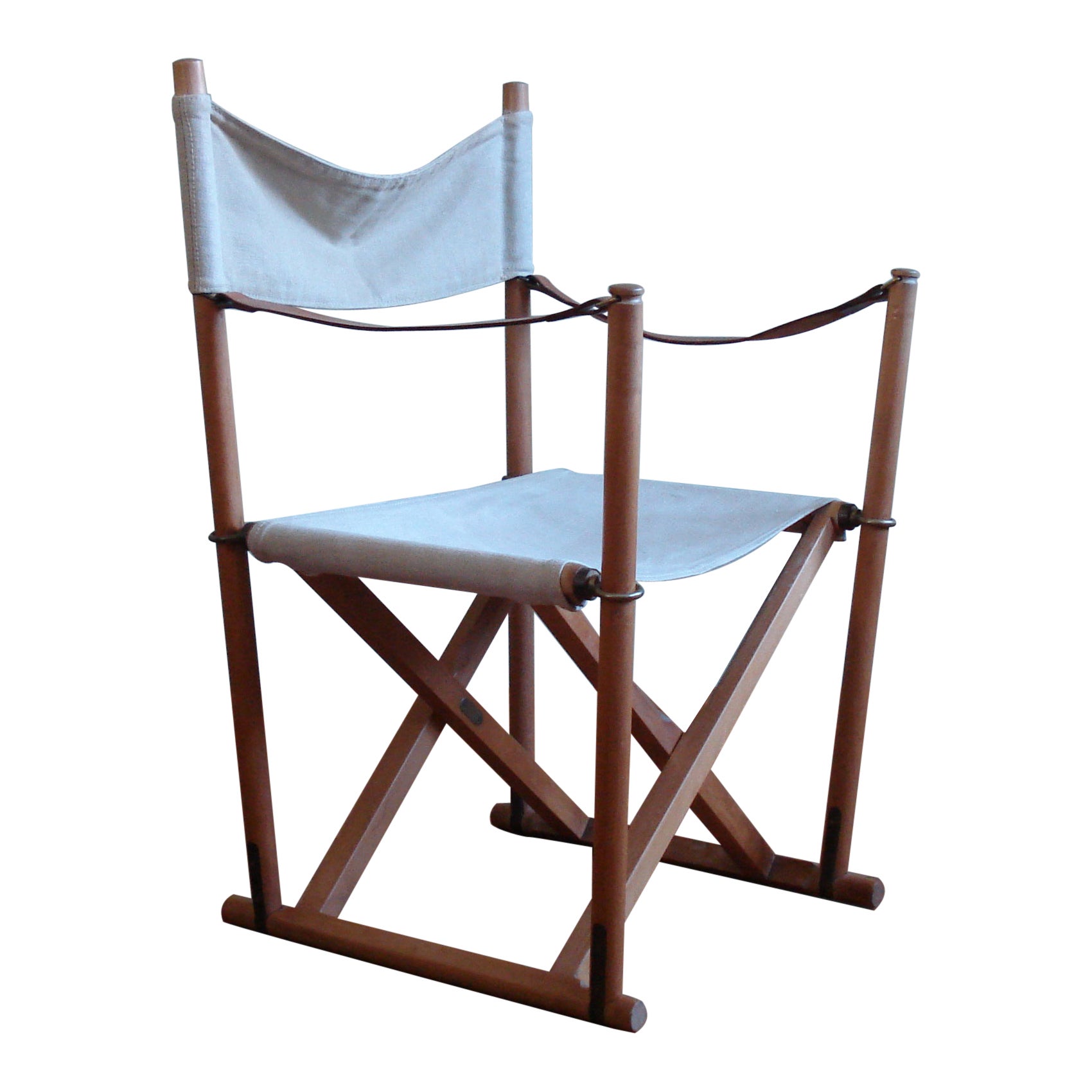 Danish Safari Directors Chair by Mogens Koch for Interna, 1960 For Sale