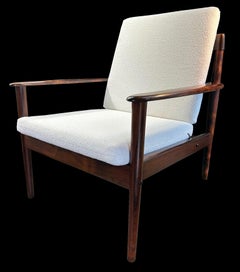 Danish Santos Rosewood Model 56 Armchair by Grete Jalk for Poul Jeppesen