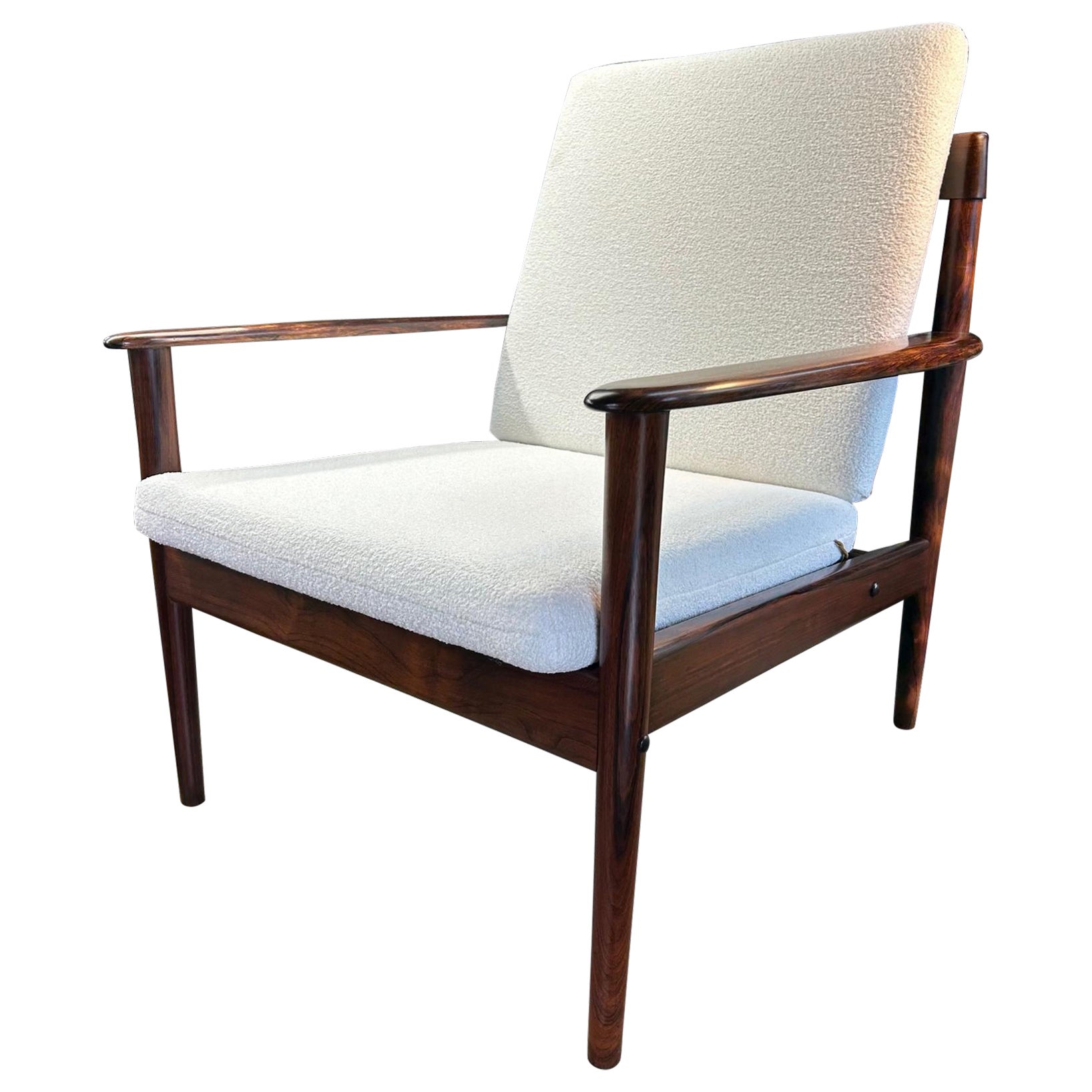 Danish Santos Rosewood Model 56 Armchair by Grete Jalk for Poul Jeppesen