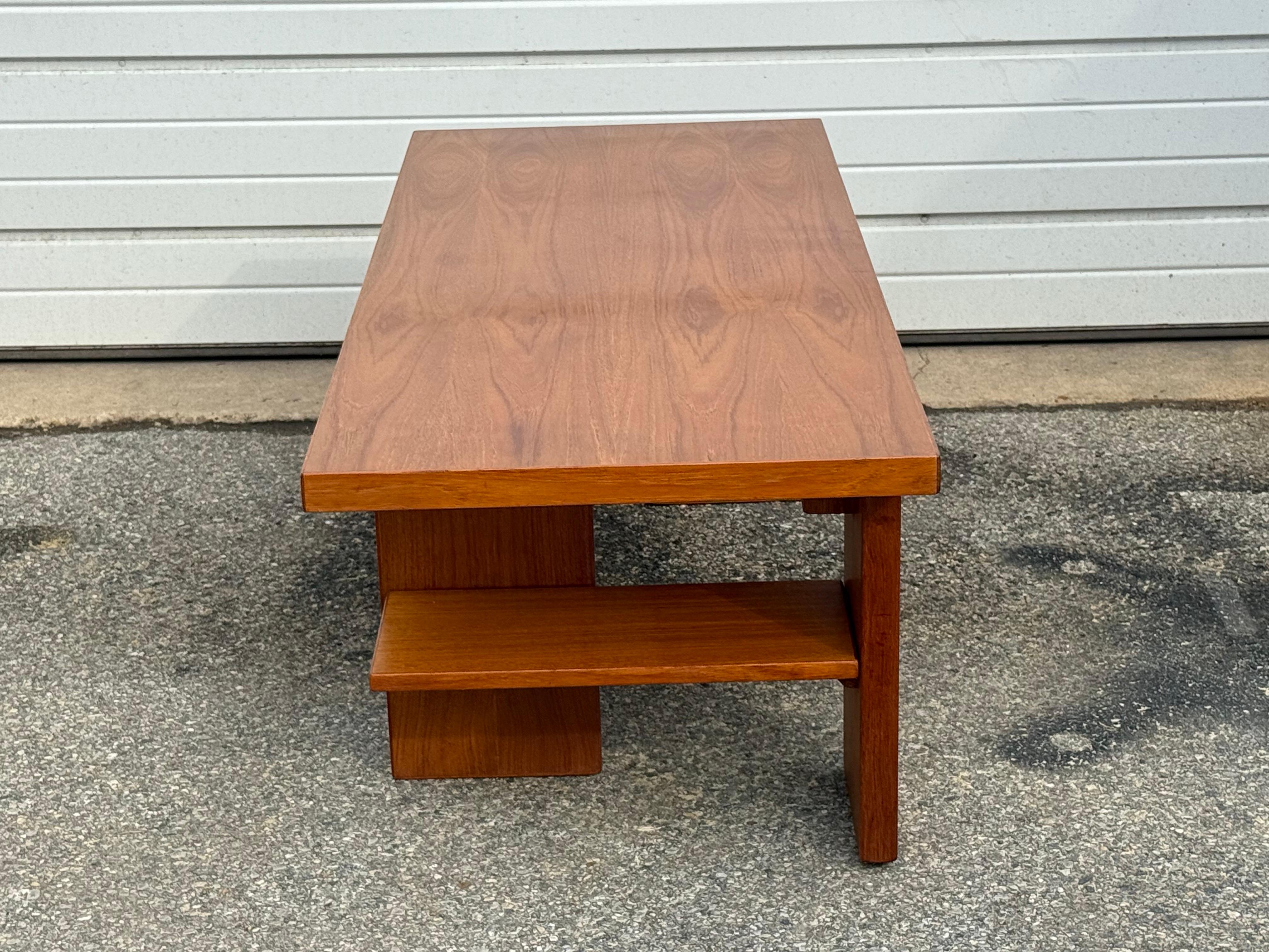 Danish/Scandanavian Modern Teak Multi Level Coffee Table in vendita 6