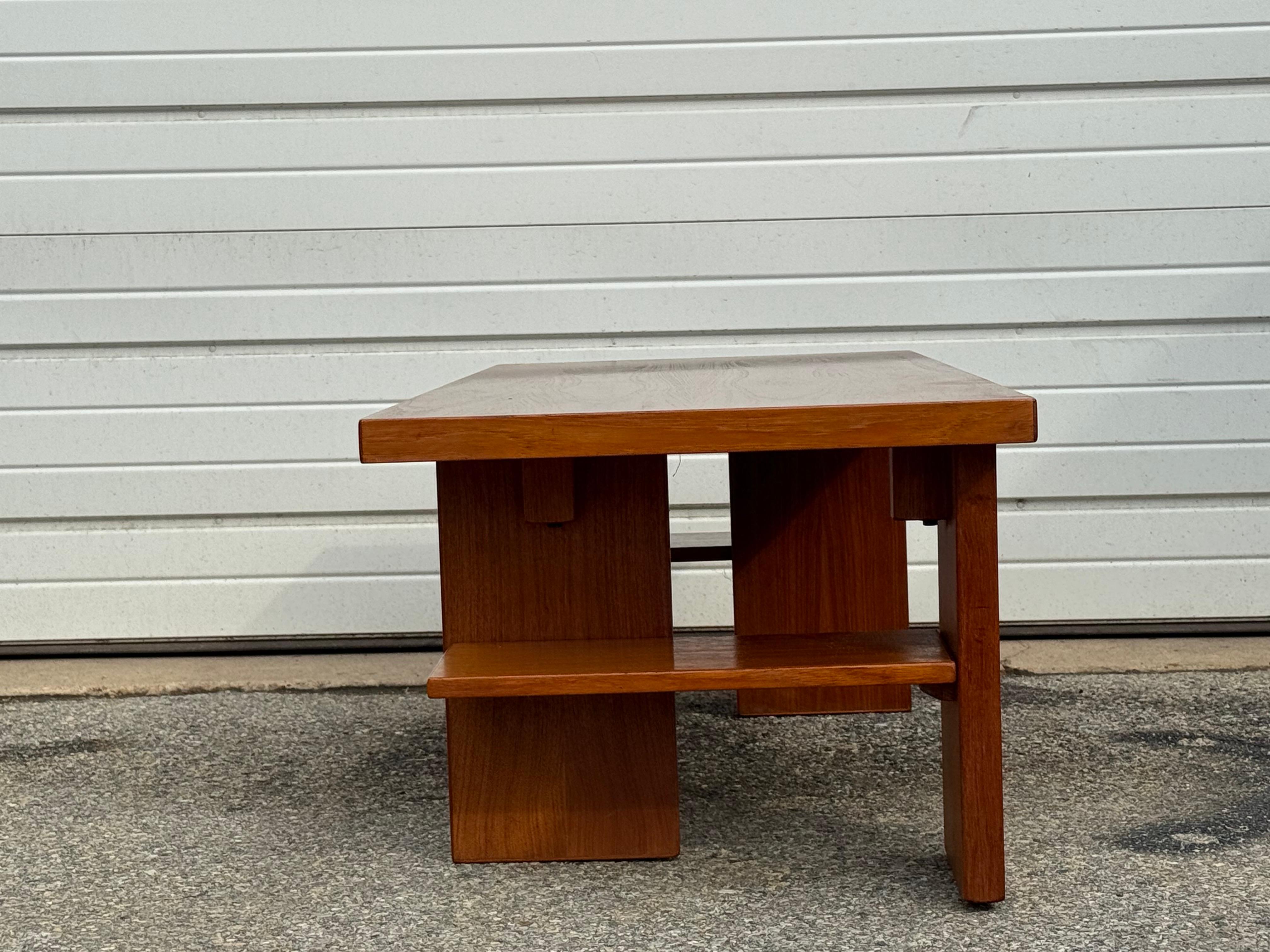 Scandinavo moderno Danish/Scandanavian Modern Teak Multi Level Coffee Table in vendita