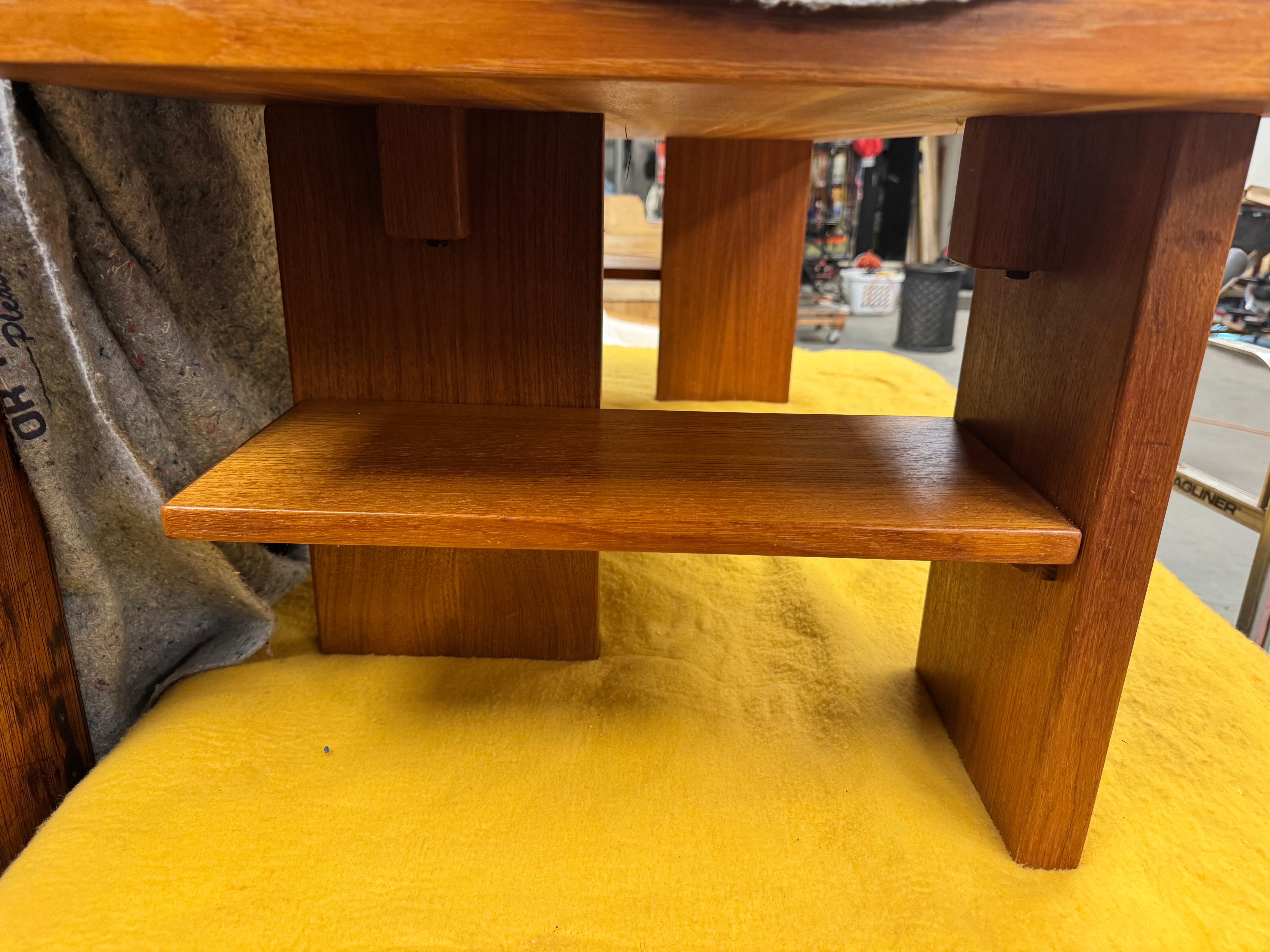 Danish/Scandanavian Modern Teak Multi Level Coffee Table in vendita 1