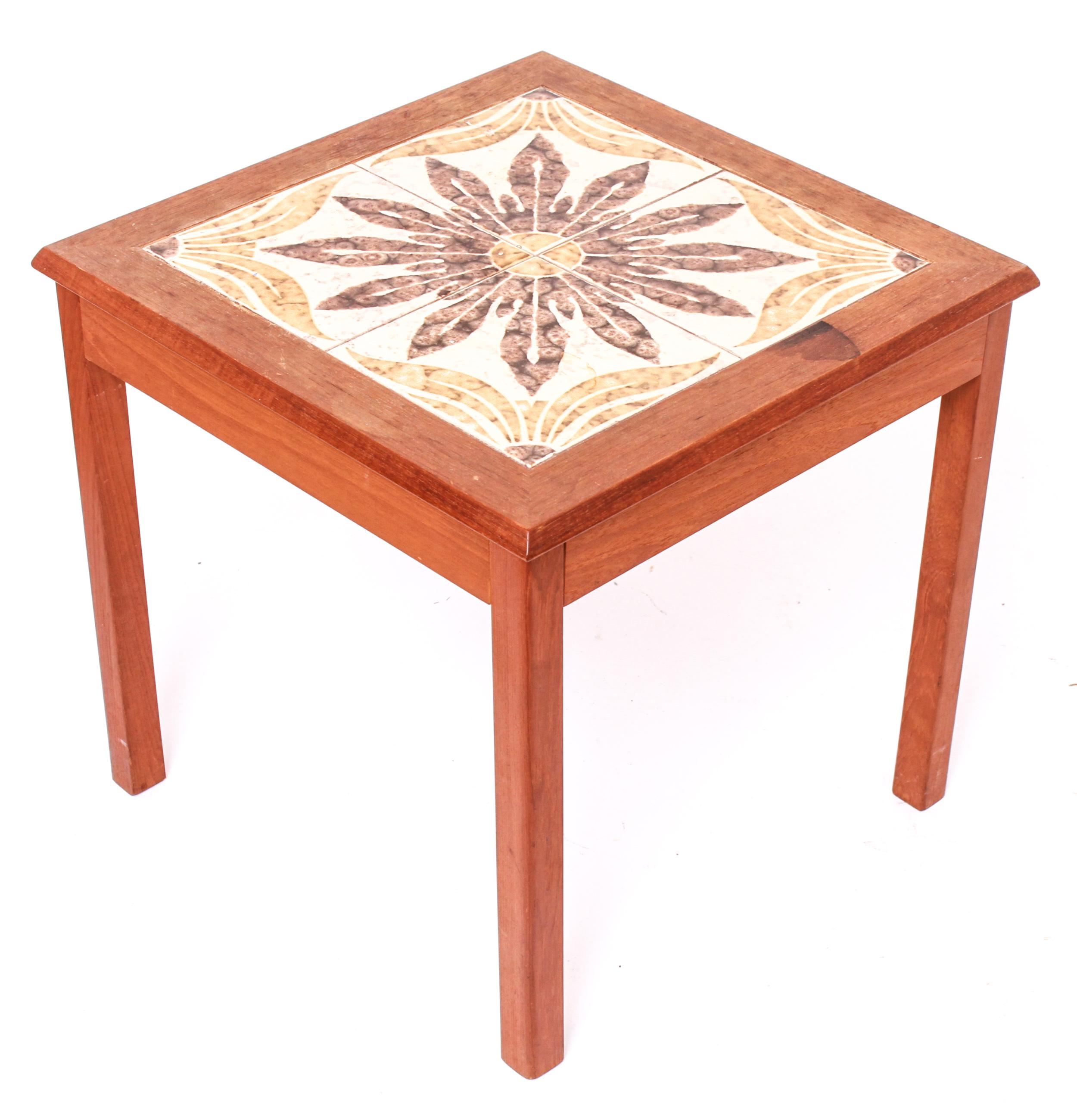 danish tile table