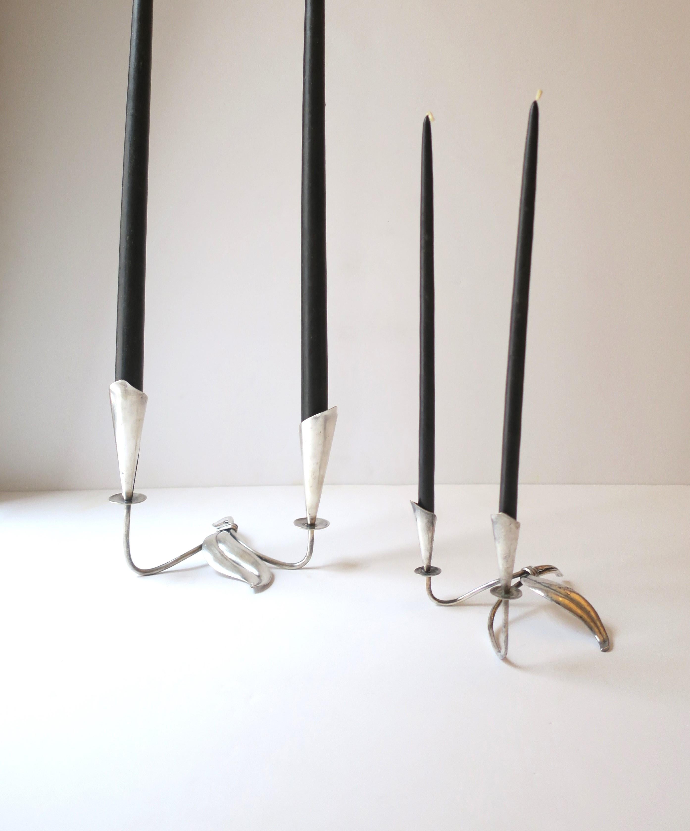 Chandelier chandelier moderne scandinave en argent sterling plaqué Hans Jensen en vente 1