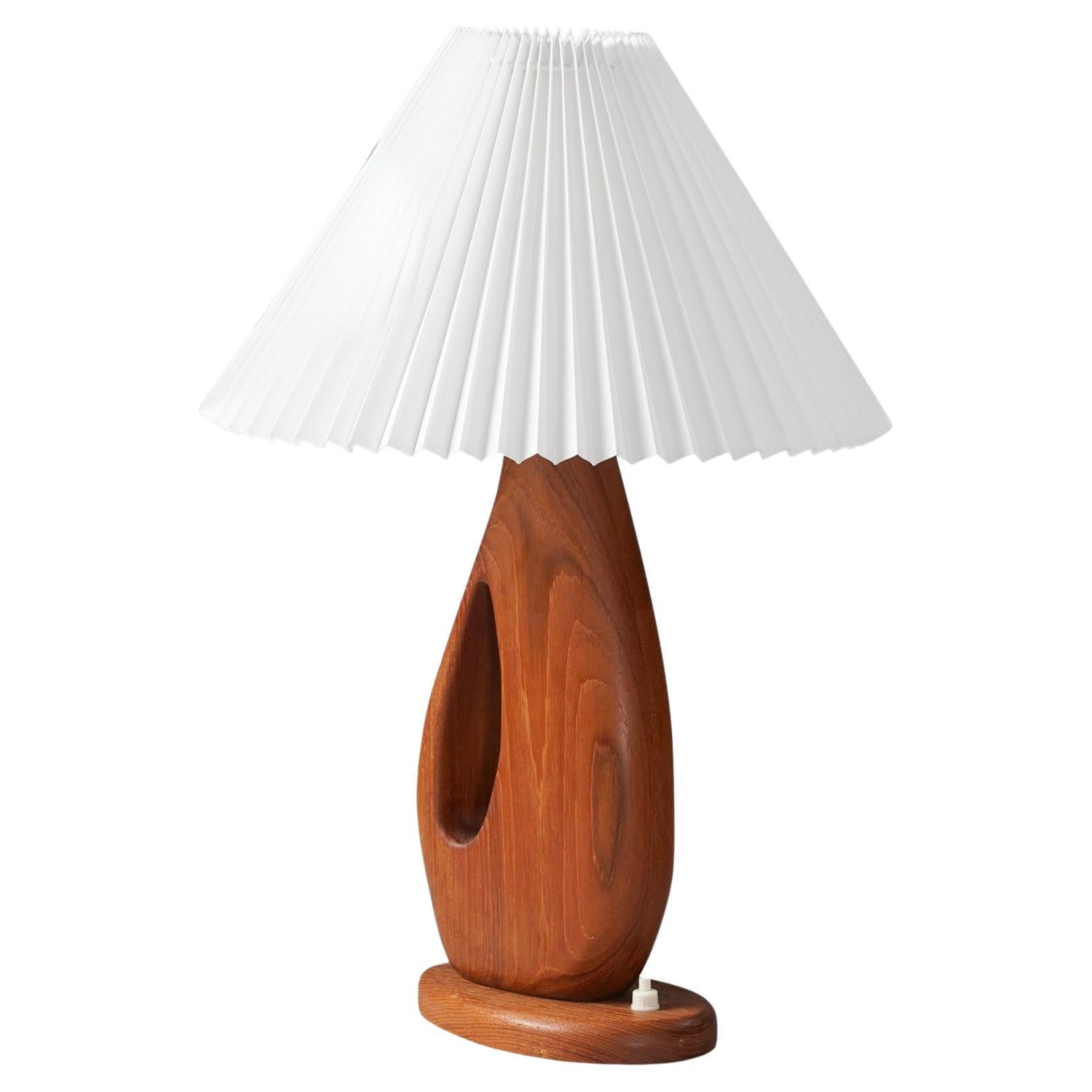 Danish Modern Teak Table Lamp at 1stDibs