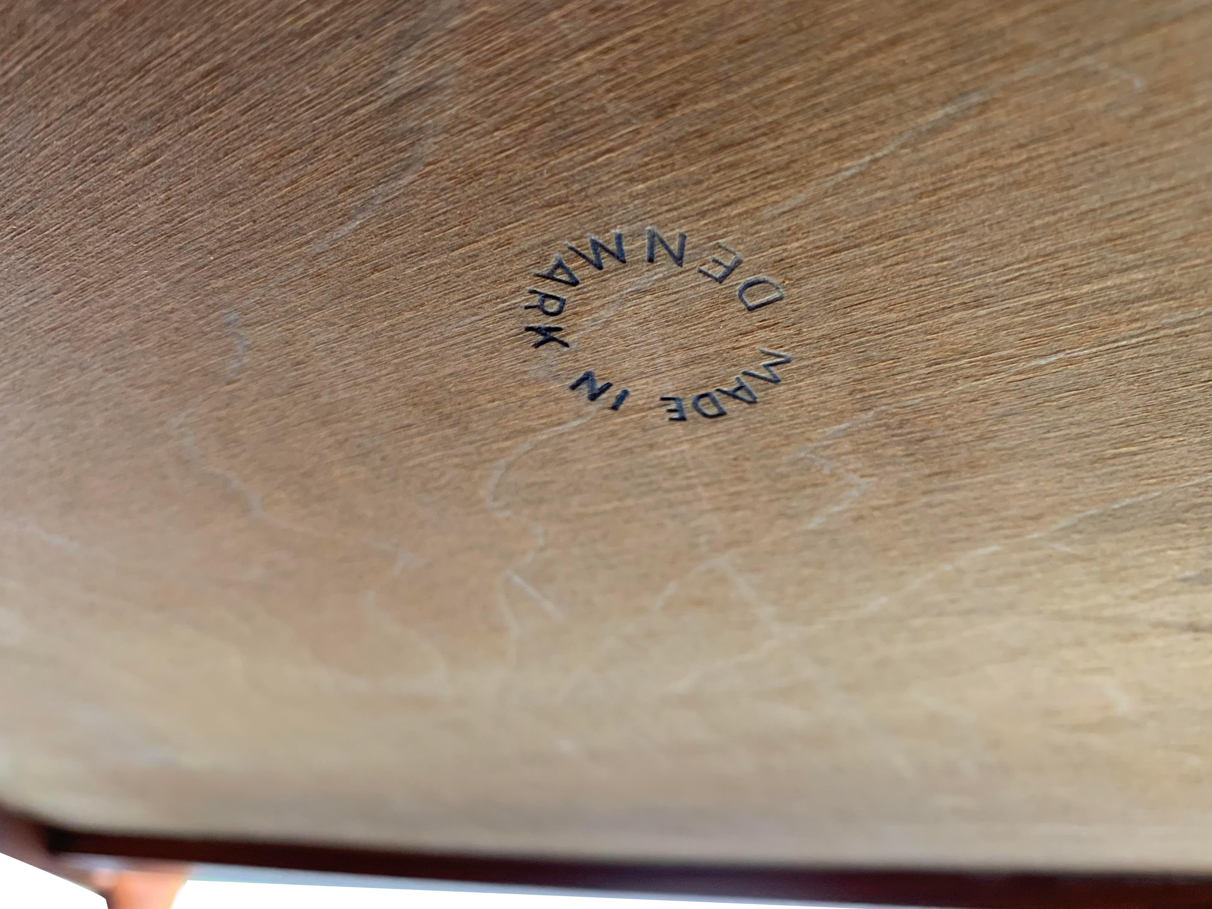 Carrito de Té o Bar Escandinavo Danés de Madera de Teca con Bandeja de Servicio Extraíble en venta 4