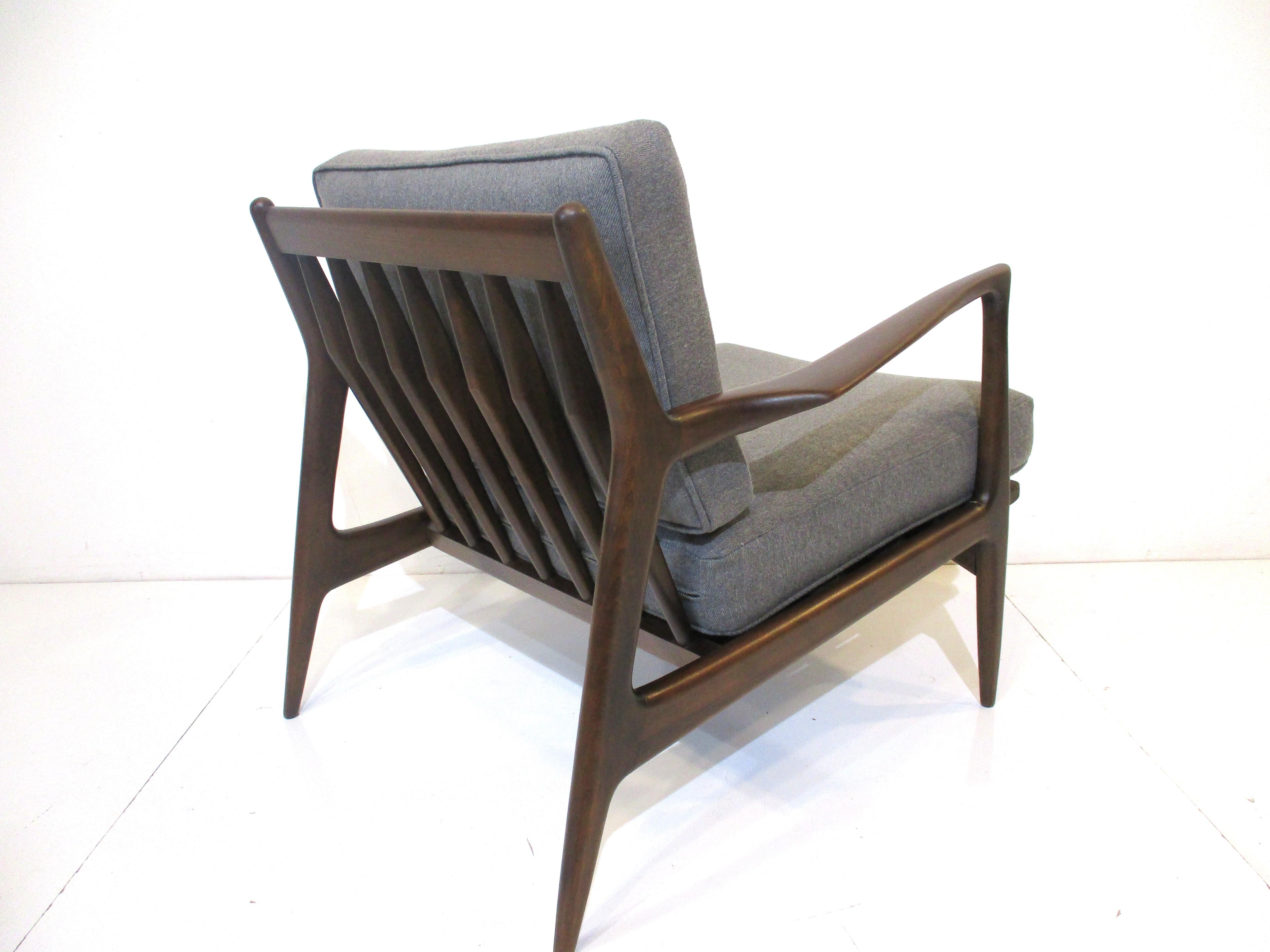 Danish Sculptural lounge Chair by I.B. Kofod Larsen 6
