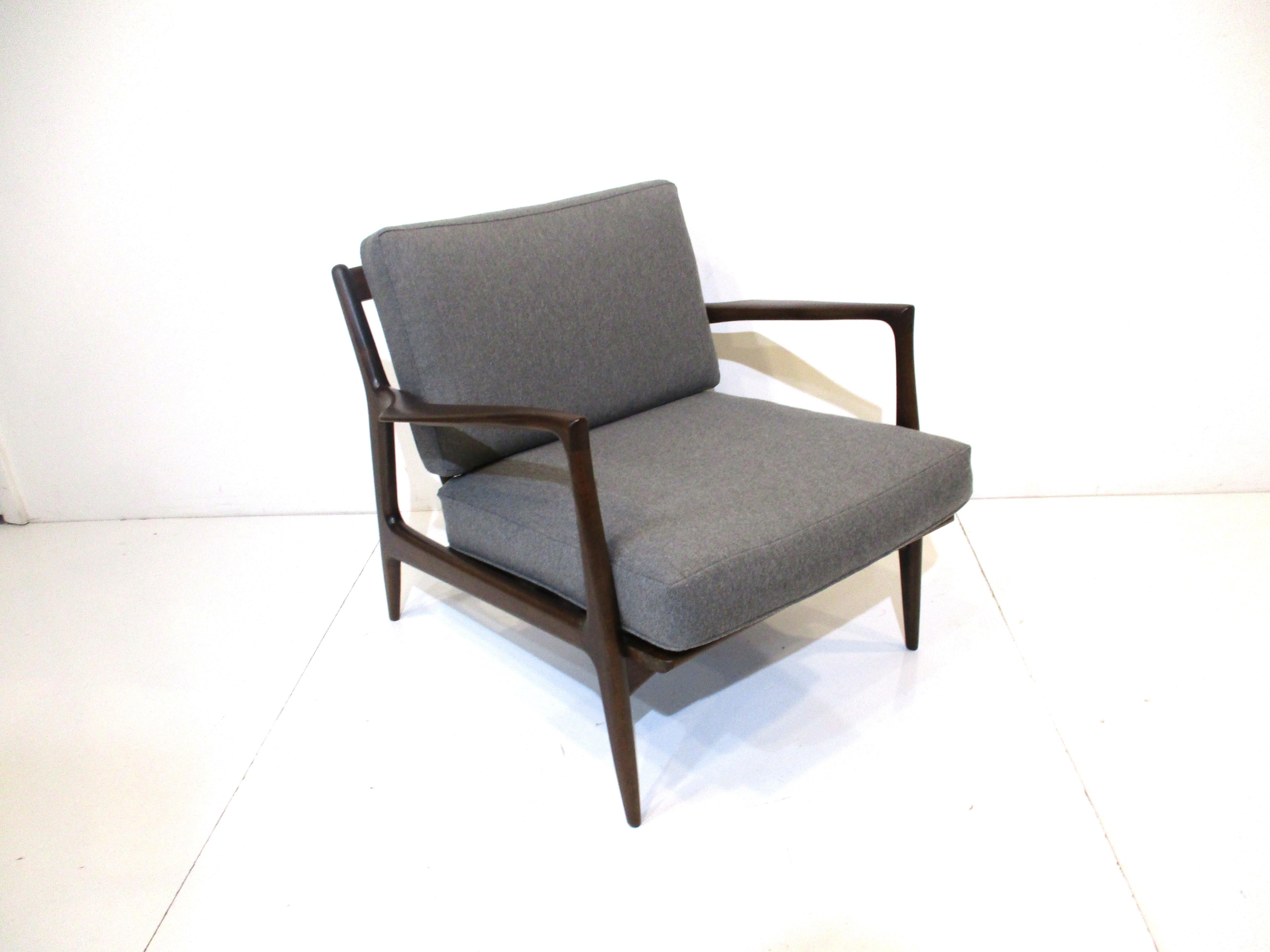 Danish Sculptural lounge Chair by I.B. Kofod Larsen 7