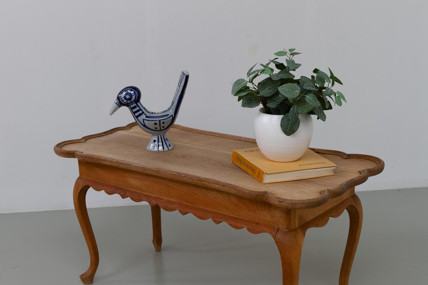 Danish Sculptural Solid Oak Coffee Table by Frits Henningsen, 1940s. For Sale 14
